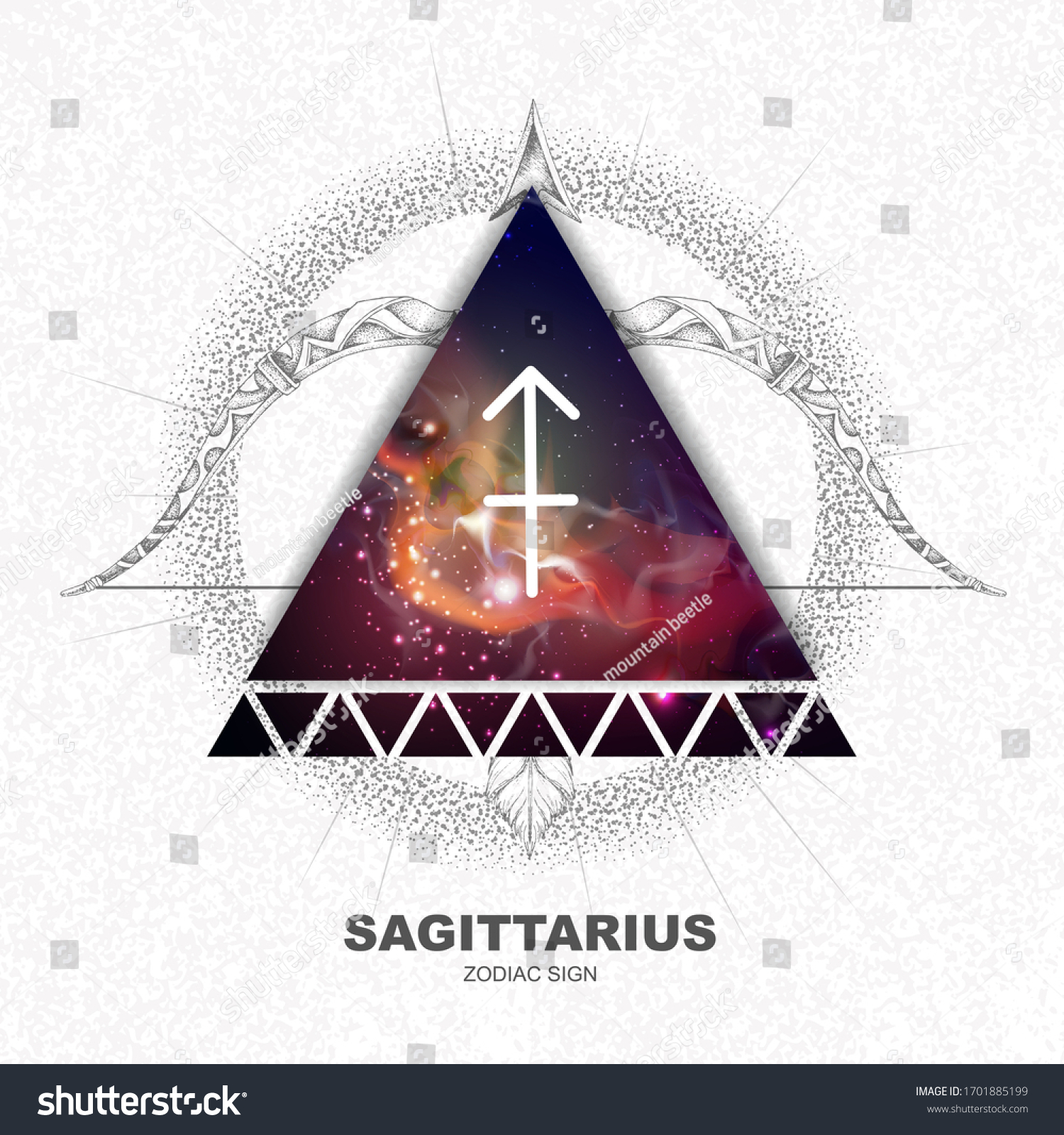 2,034 Arrow bow sagittarius sign zodiac Images, Stock Photos & Vectors