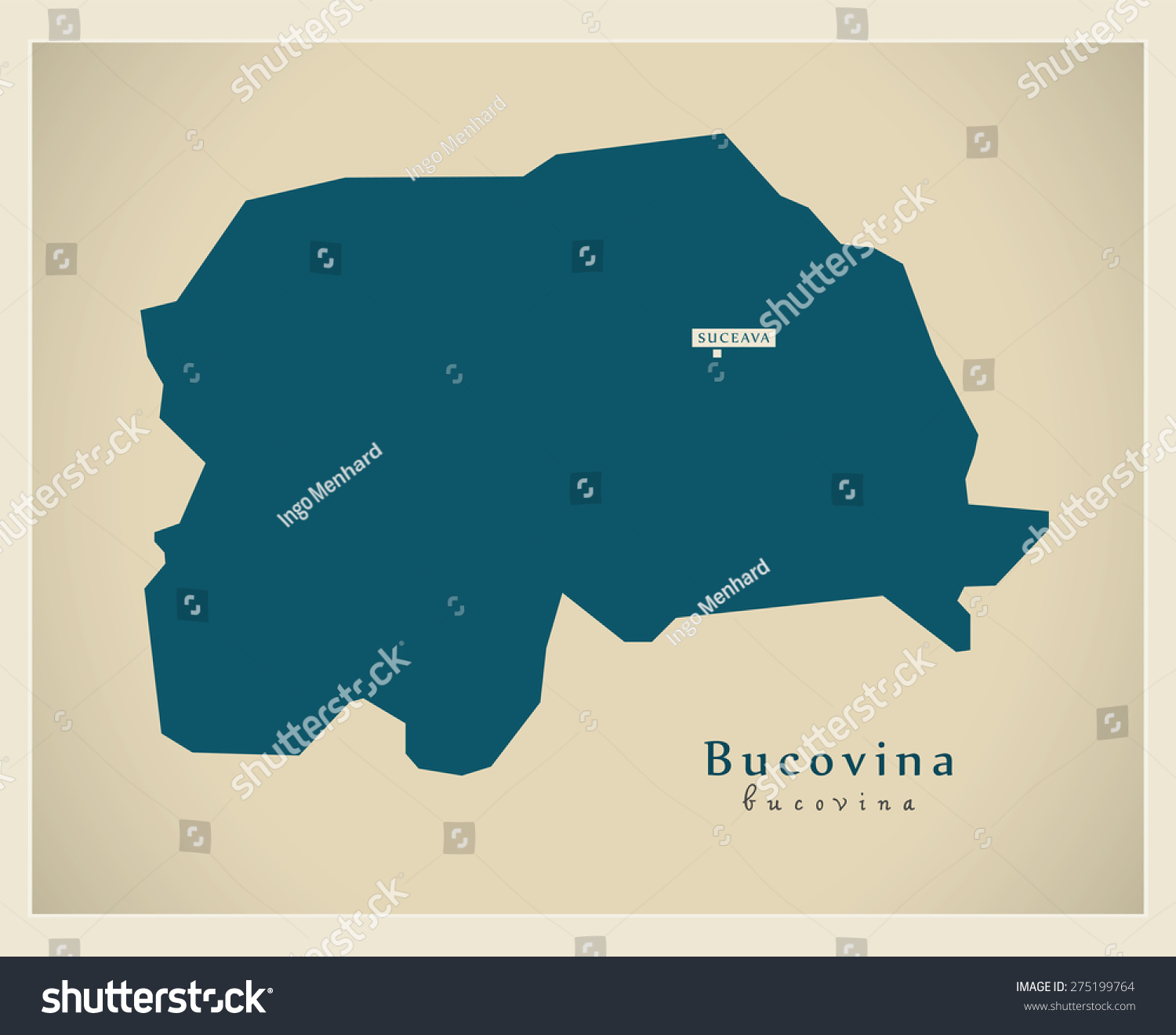 SVG of Modern Map - Bucovina RO svg