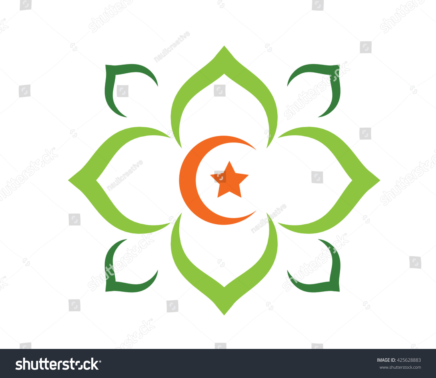 Modern Mosque Logo Symbol Islamic Society Stock Vector 