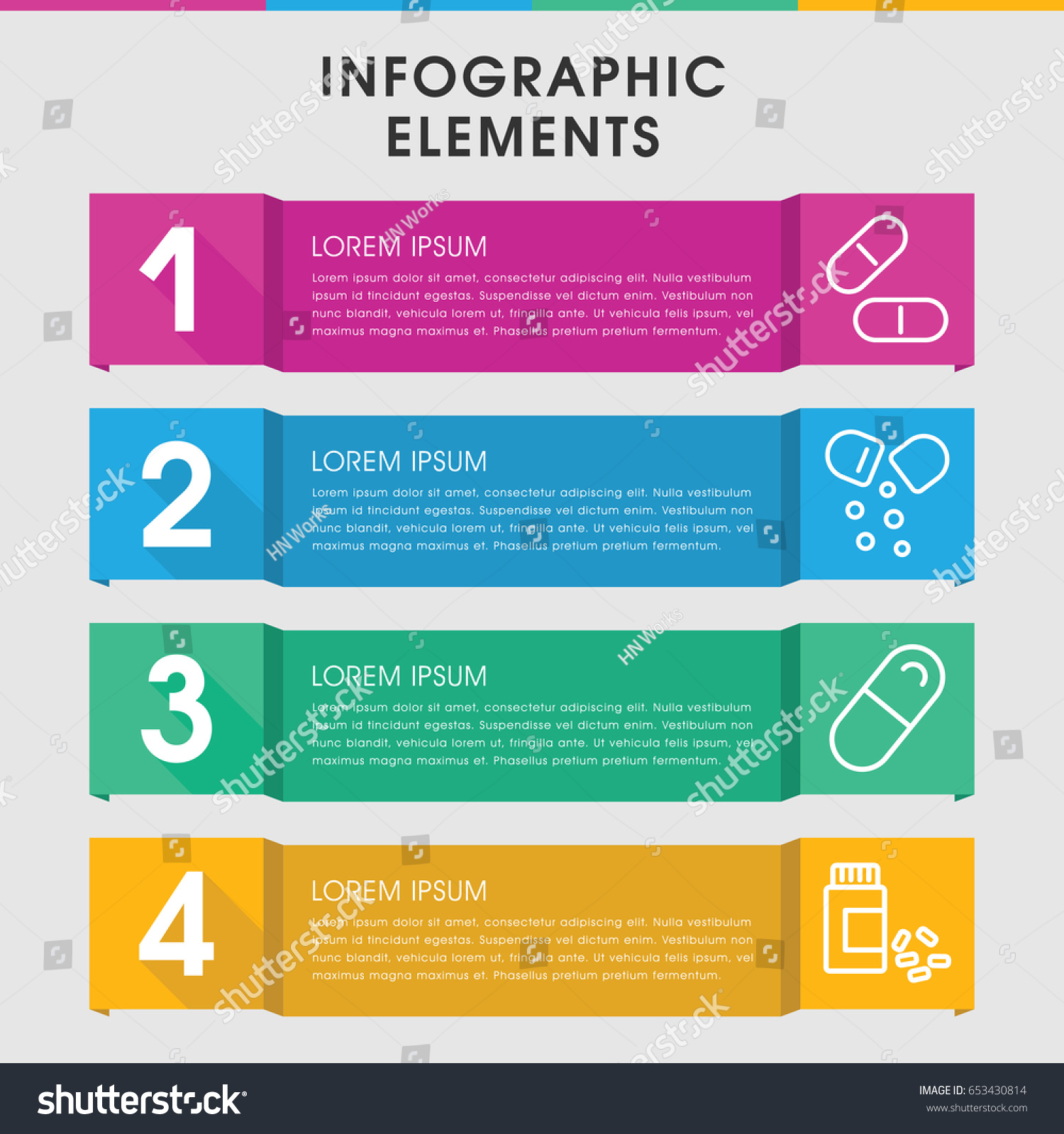 modern prescription infographic template infographic design stock modern prescription infographic template infographic design stock, Presentation templates