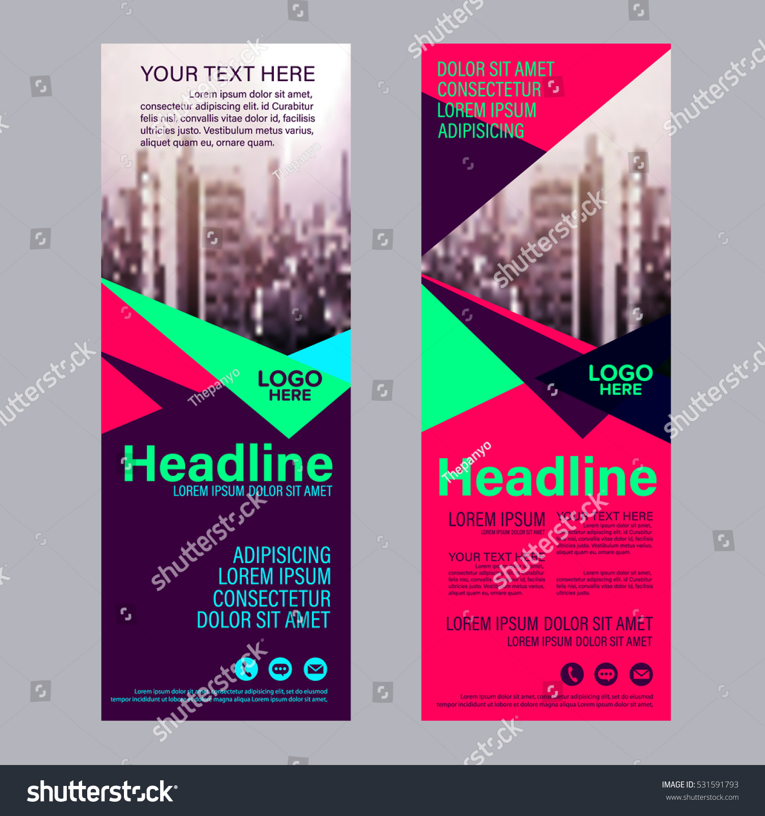modern roll layout template flag flyer stock vector 531591793 flag flyer