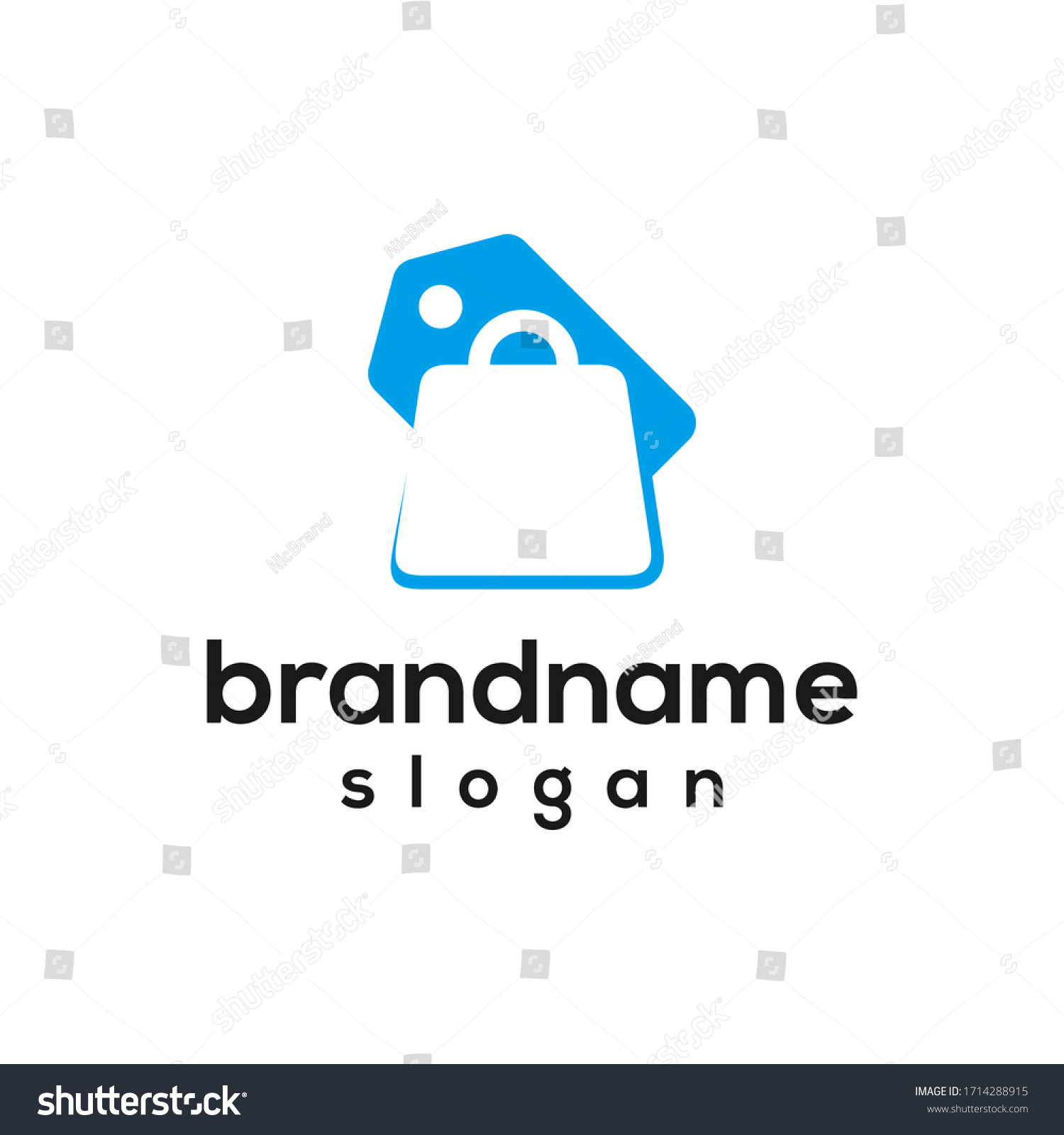 Modern Simple Shop Logo Design Template Stock Vector (Royalty Free ...