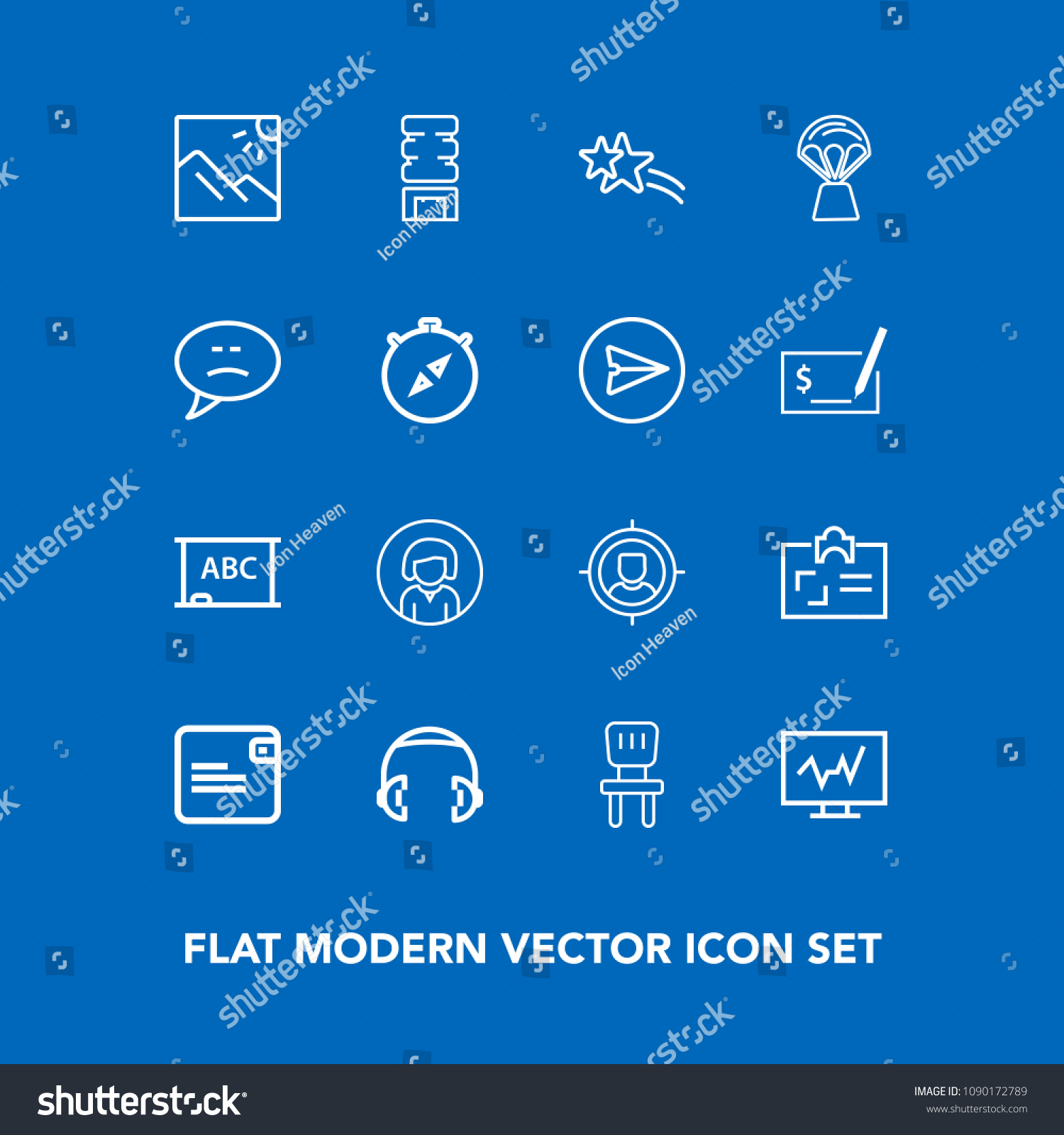 Modern Simple Vector Icon Set On Stock Vector Royalty Free 1090172789