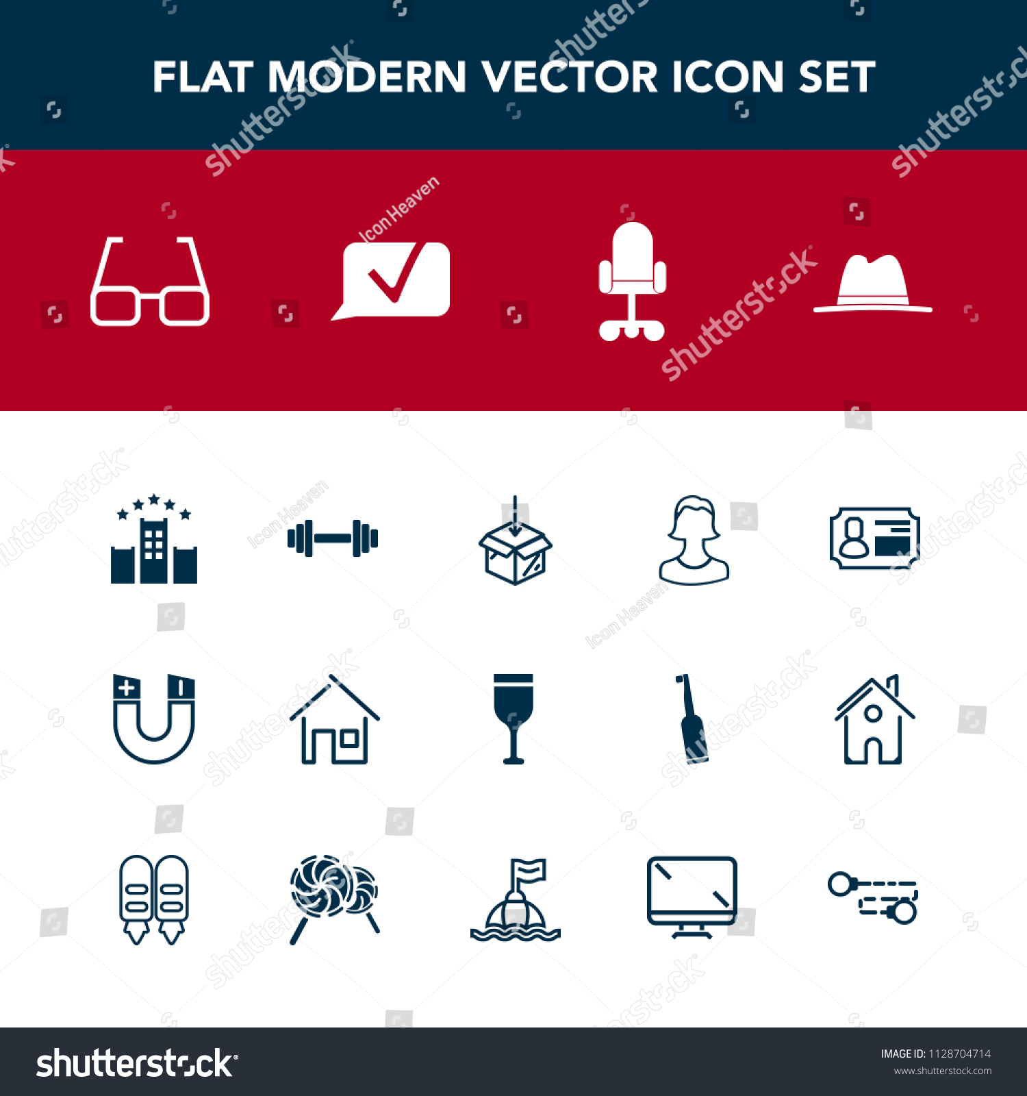 Modern Simple Vector Icon Set Human Stock Vector Royalty Free