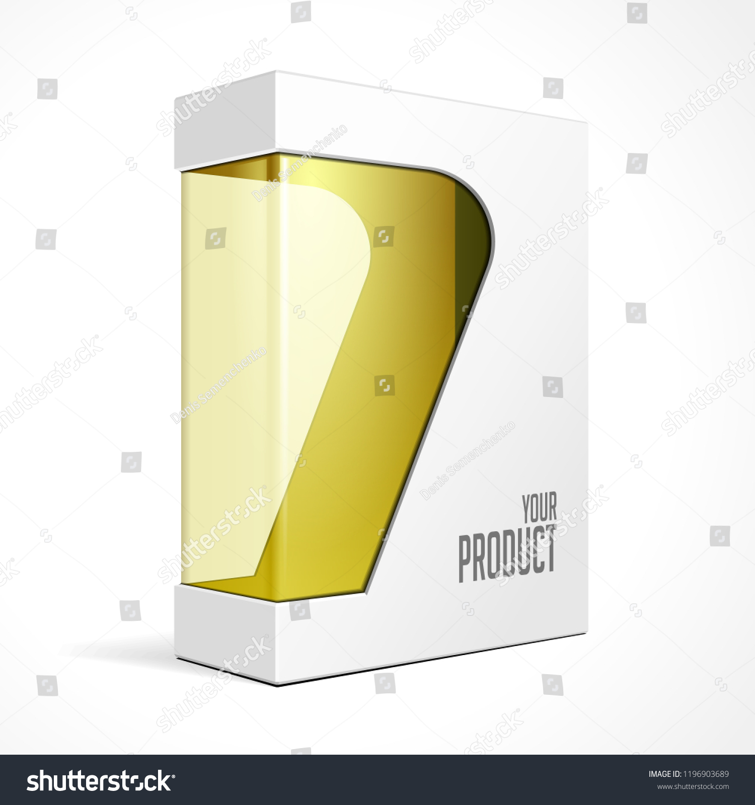 Download Modern Software Product Package Box Yellow Stock Vector Royalty Free 1196903689 PSD Mockup Templates