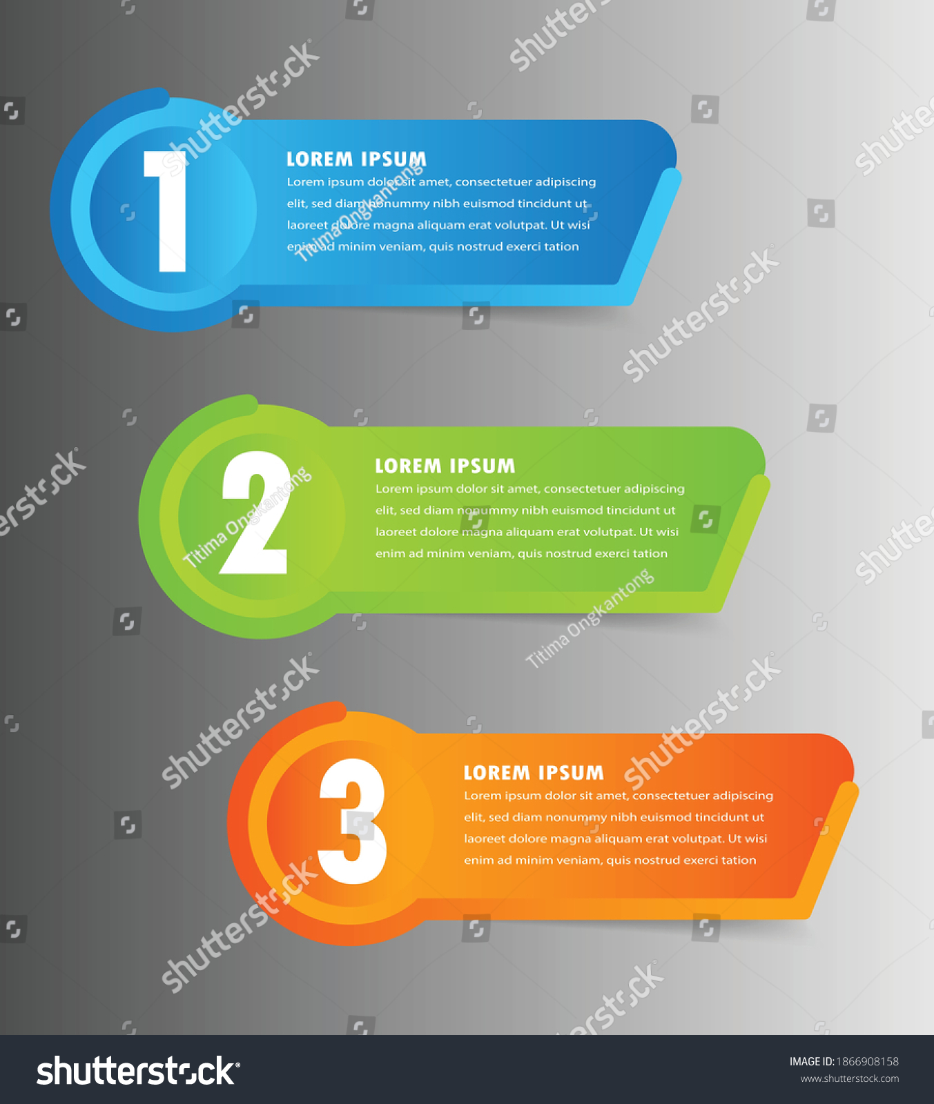 Modern Text Box Template Banner Infographics Stock Vector (Royalty Free ...