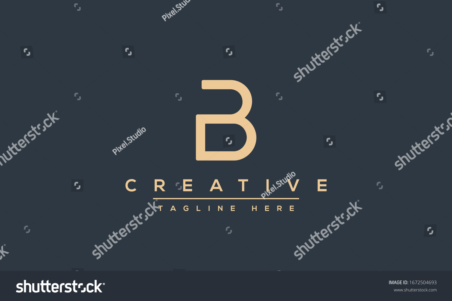 Modern Unique Creative B Logo Design Stock Vector (Royalty Free ...