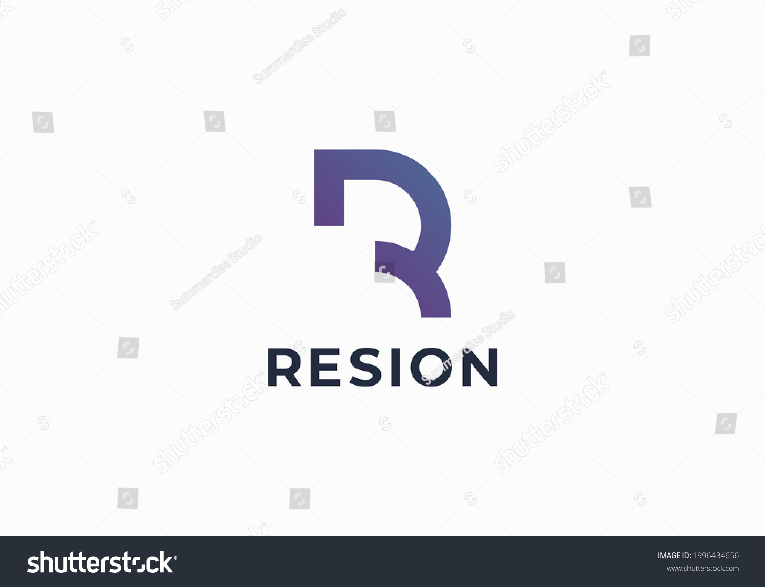 Modern Unique Creative R Logo Design Stock Vector (Royalty Free ...