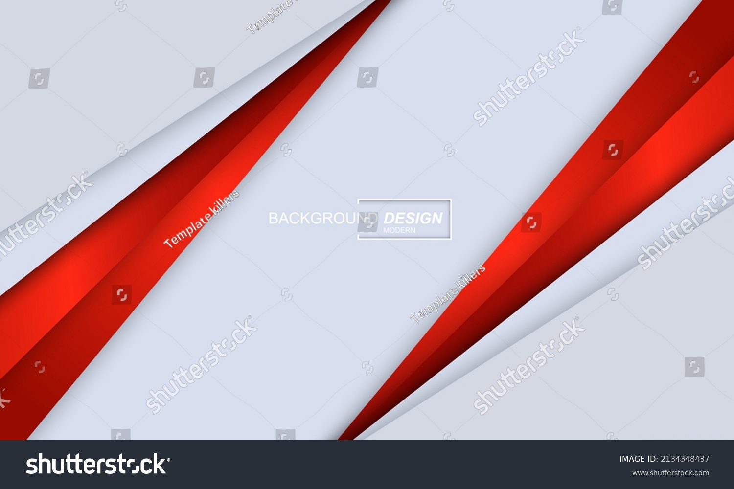 Modern White Red Abstract Backrgound Stock Vector (Royalty Free ...