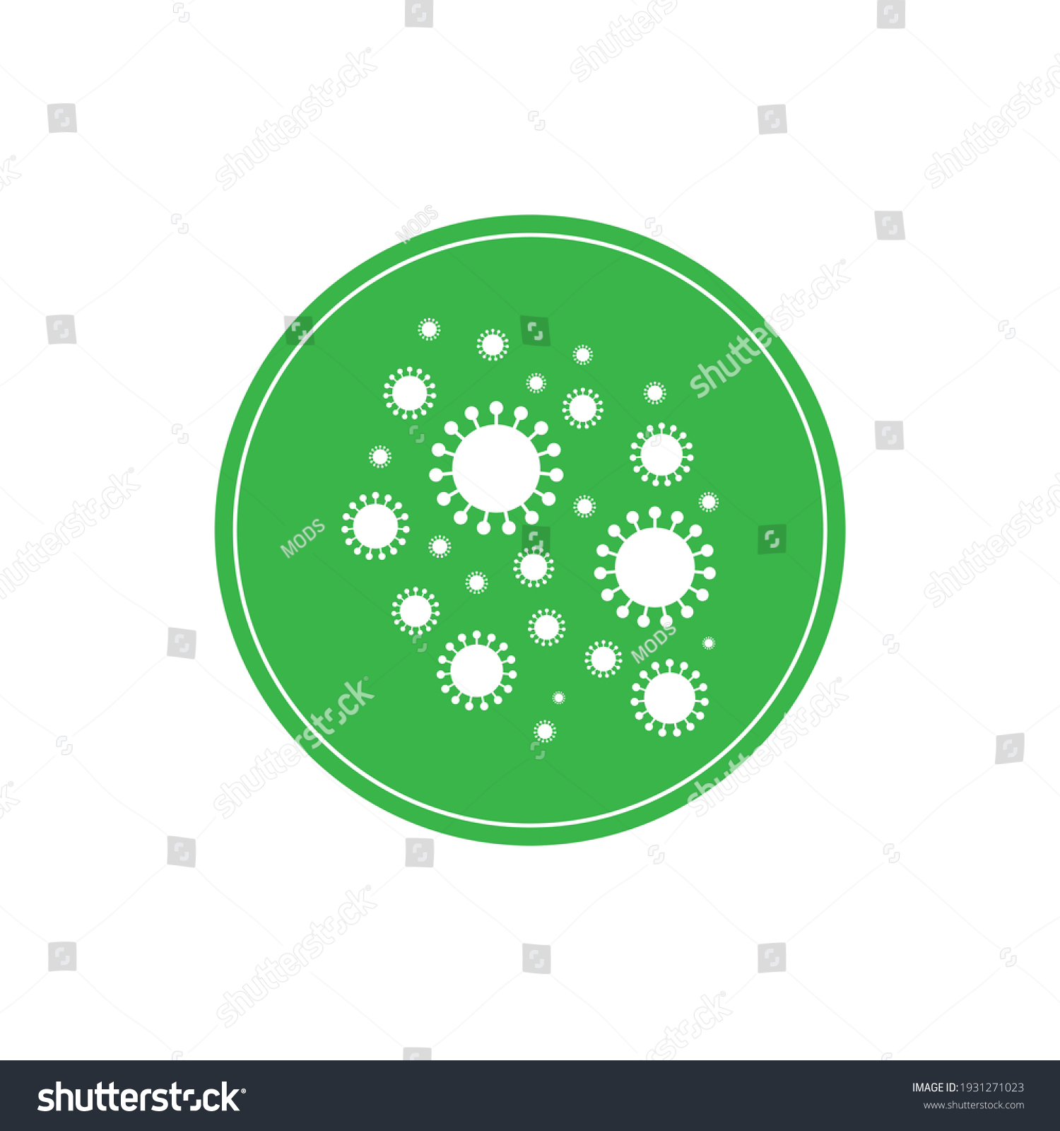 Mold Icon Design Isolated On White Stock Vector Royalty Free