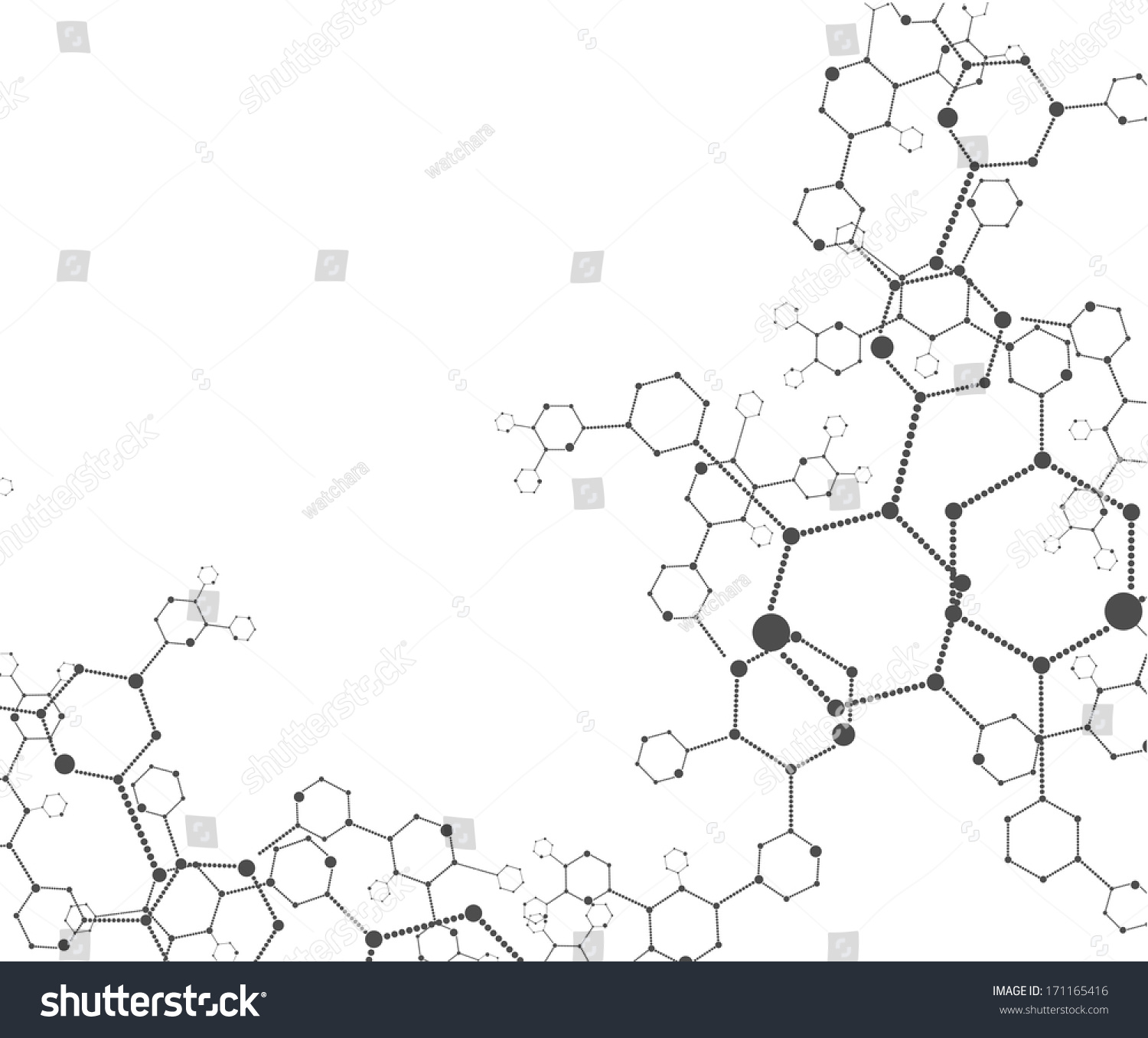 Molecular Structures Background Vector Illustration Stock Vector ...