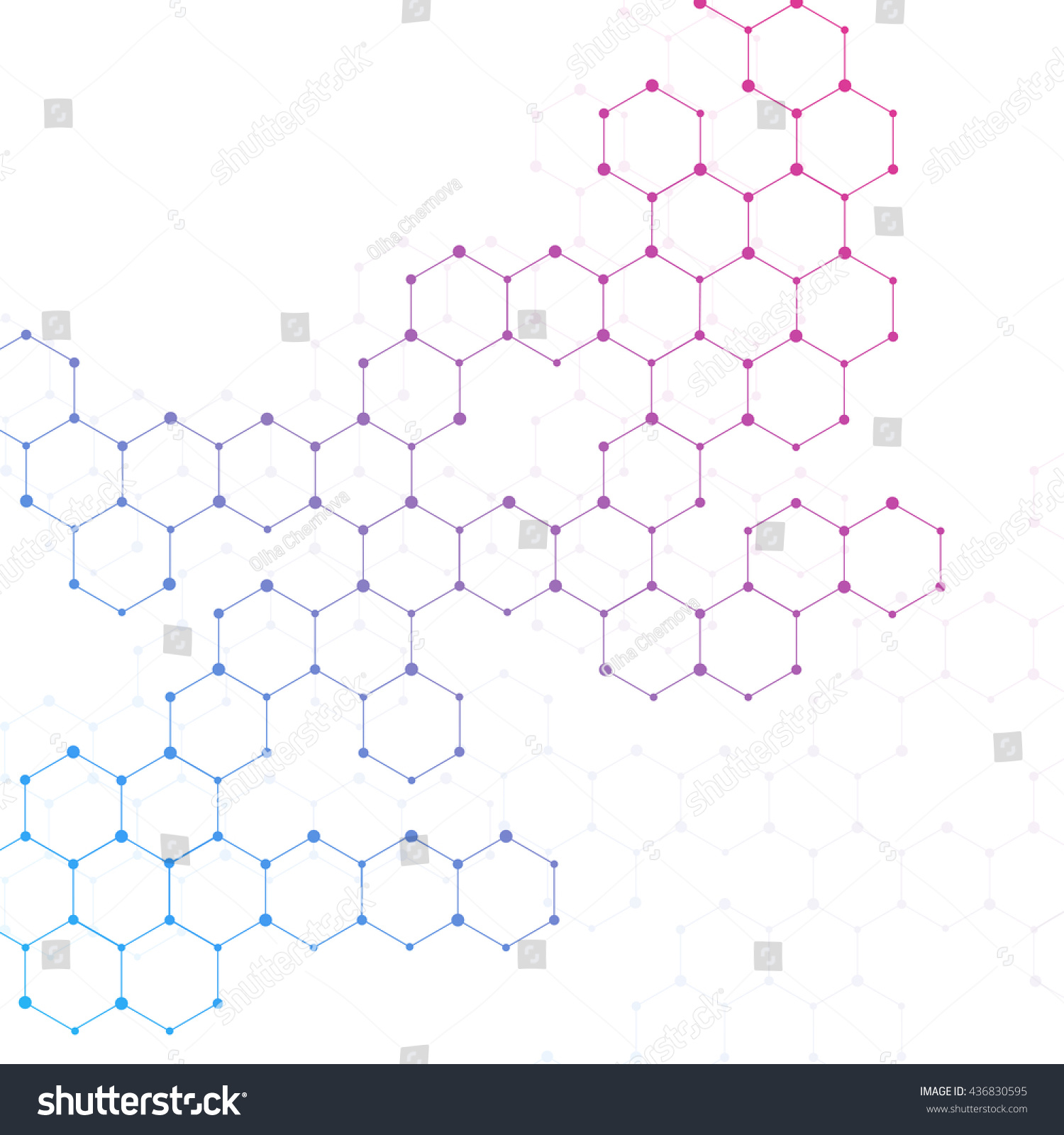 Molecules Vector Stock Vector (Royalty Free) 436830595