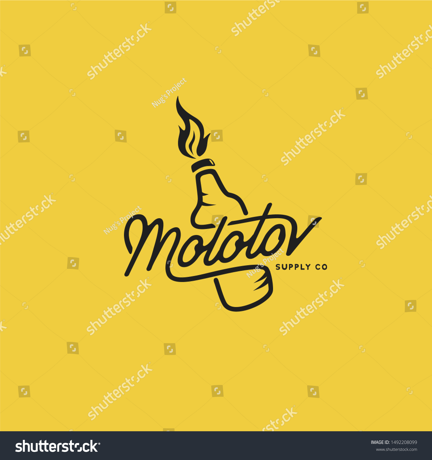 Molotov Logo Hand Lettering Design Stock Vector (Royalty Free ...