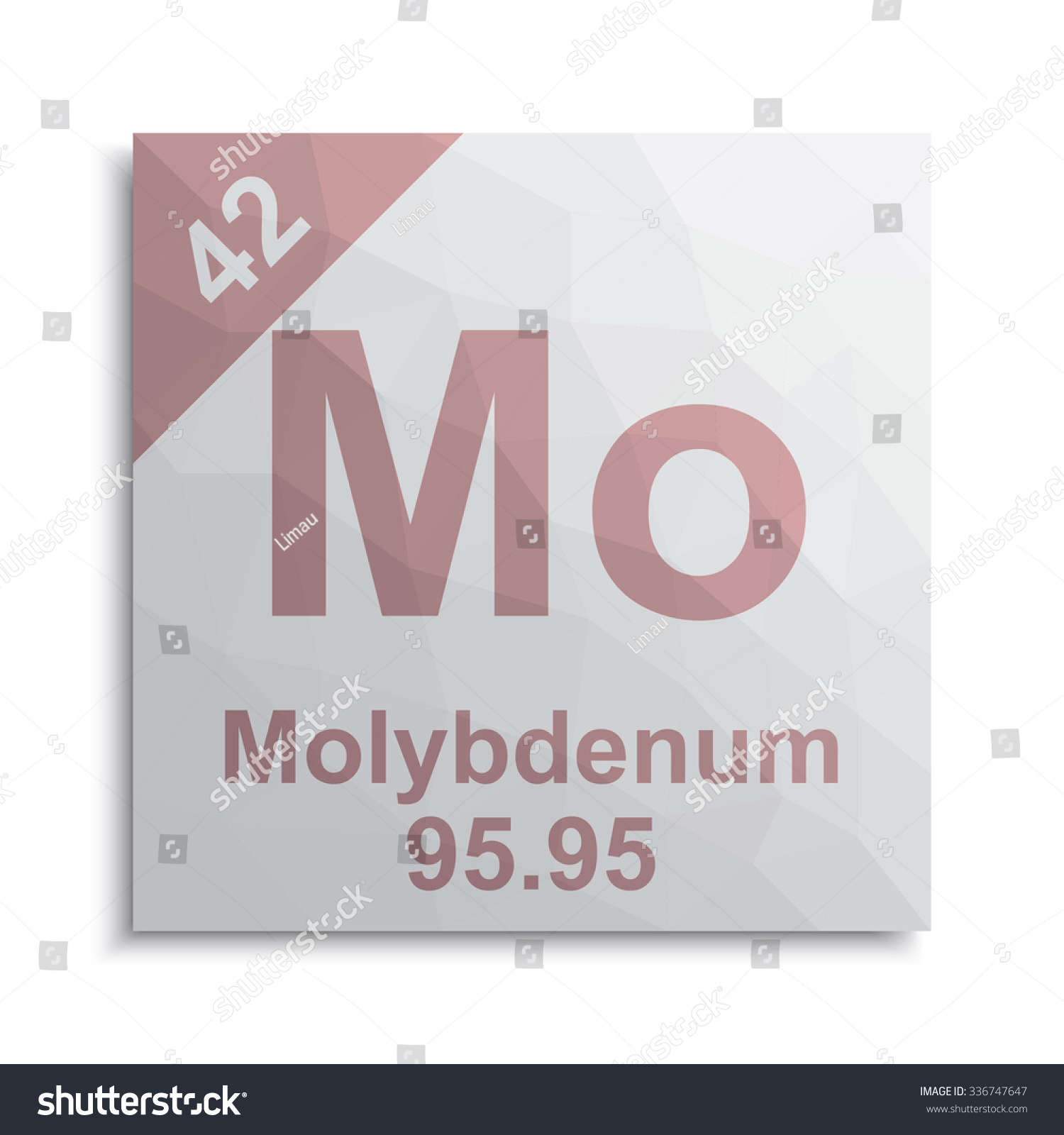 Molybdenum Element Periodic Table Vector De Stock Libre De Regalías 336747647 Shutterstock 4033