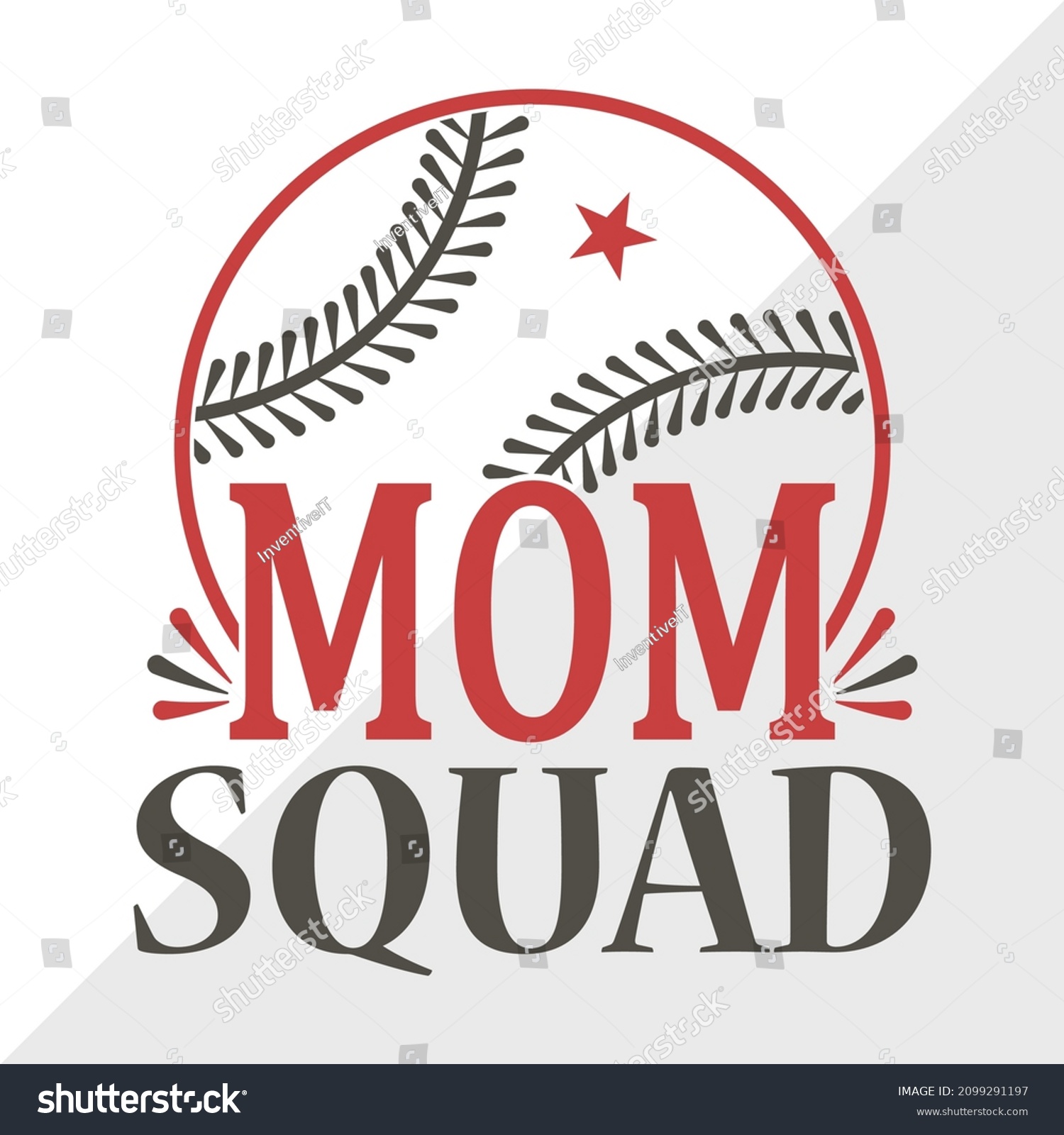 SVG of Mom Squad Printable Vector Illustration svg