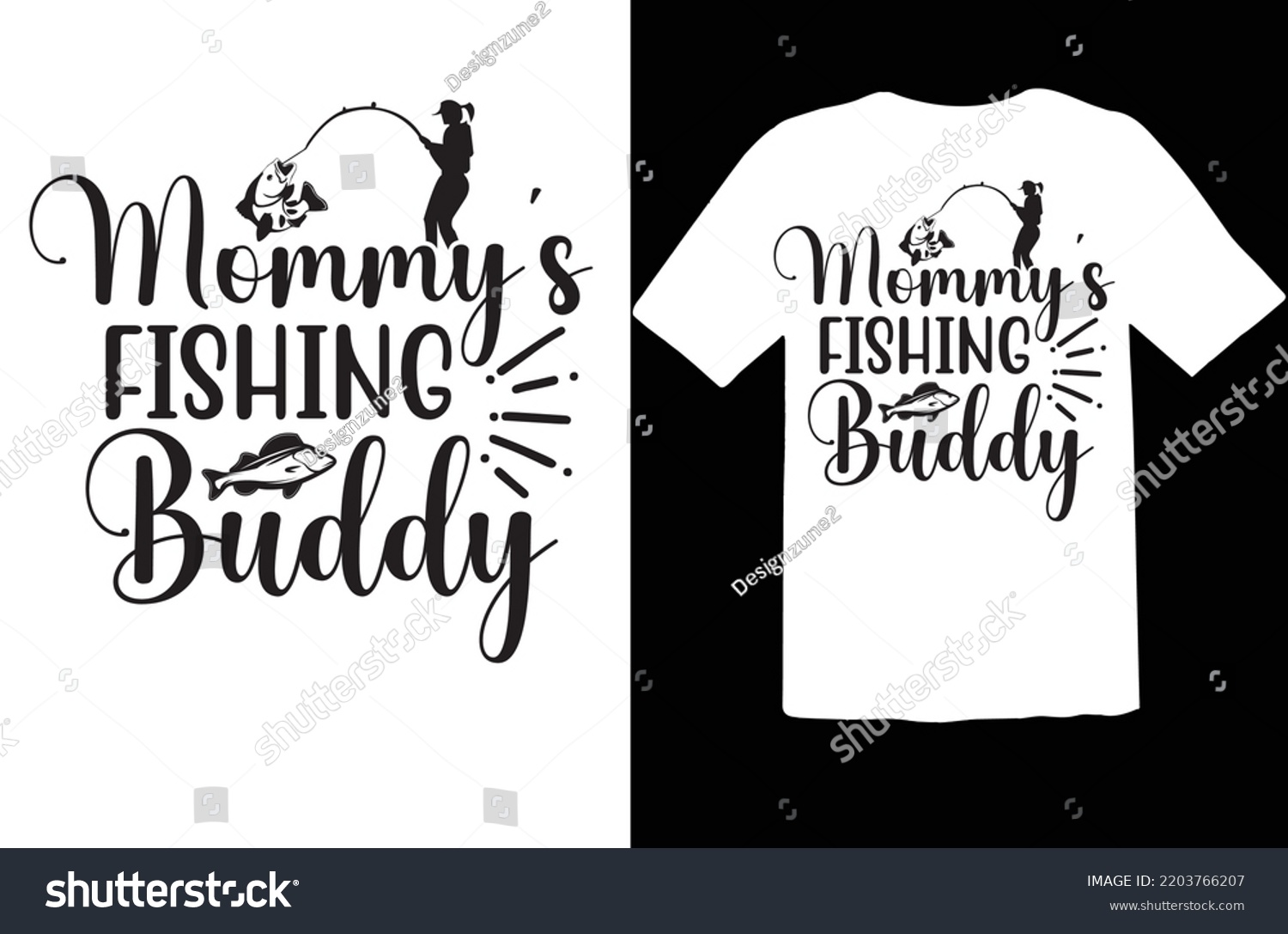 SVG of Mommy's Fishing Buddy svg design svg