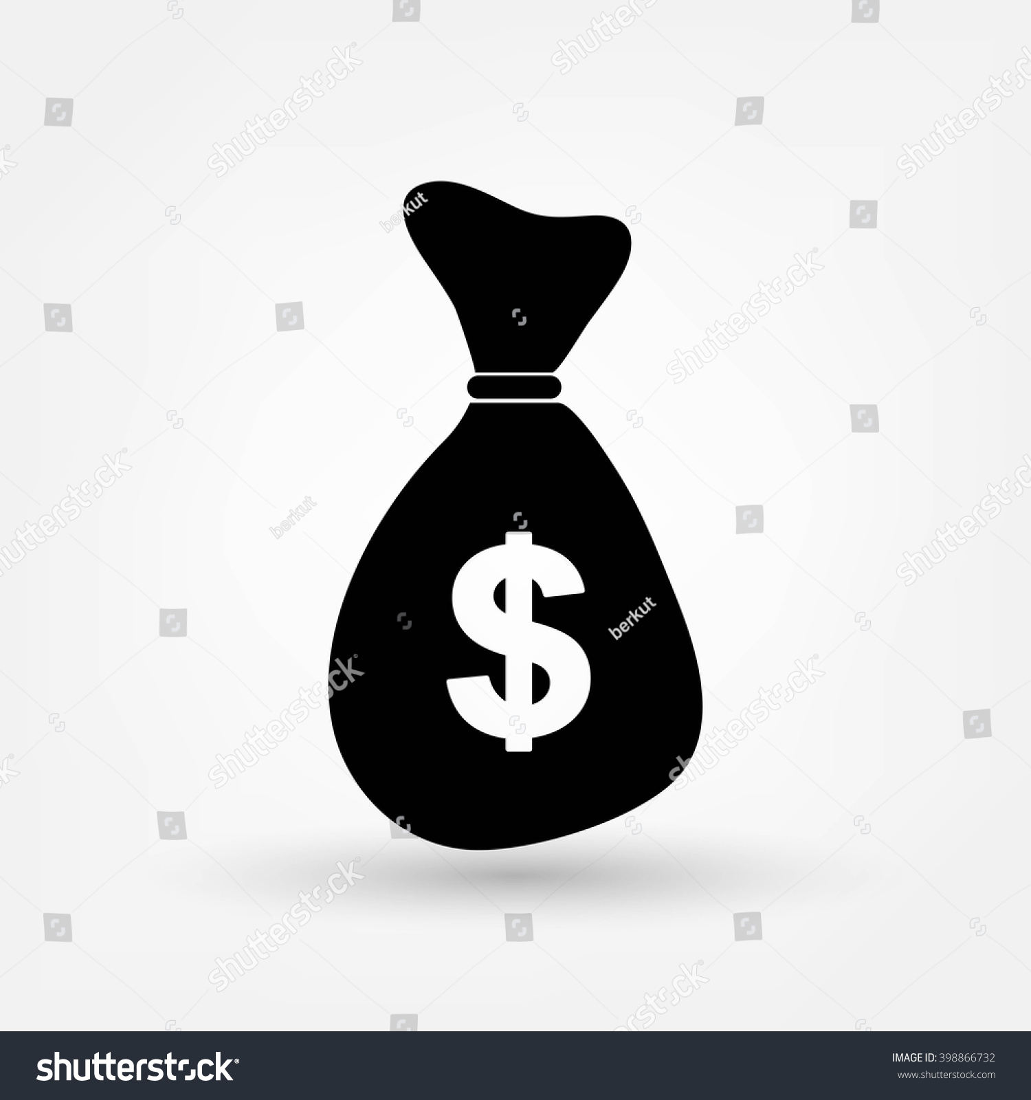 Money Bag Icon Stock Vector 398866732 - Shutterstock