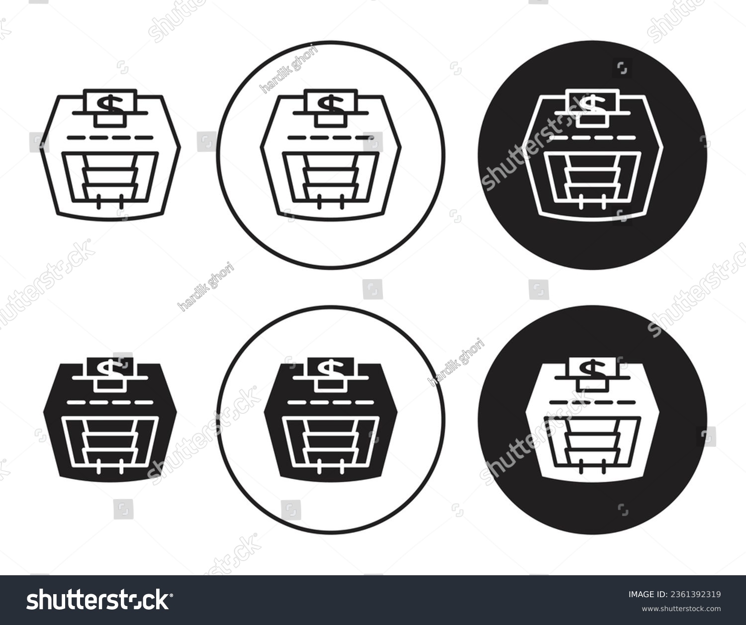 SVG of Money counting machine vector icon set in black color. svg