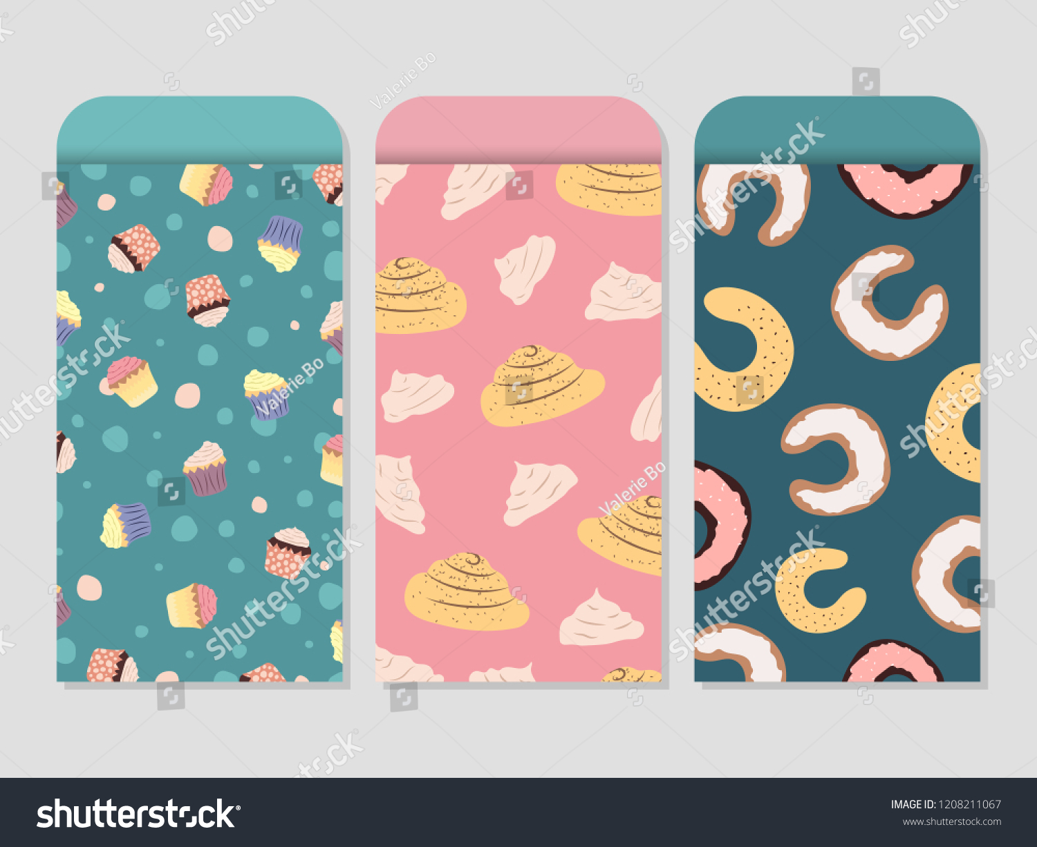 money envelopes vector template bakery products stock vector royalty free 1208211067 shutterstock