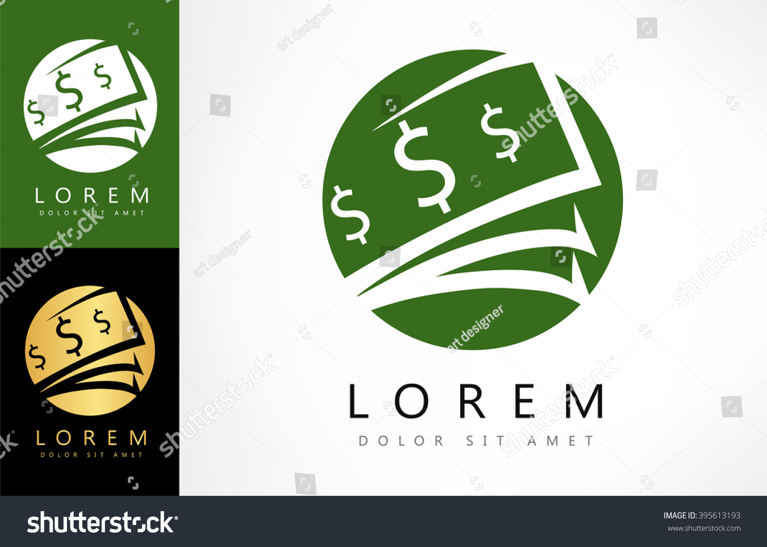 Money Logo Vector Stock Vector (Royalty Free) 395613193 - Shutterstock