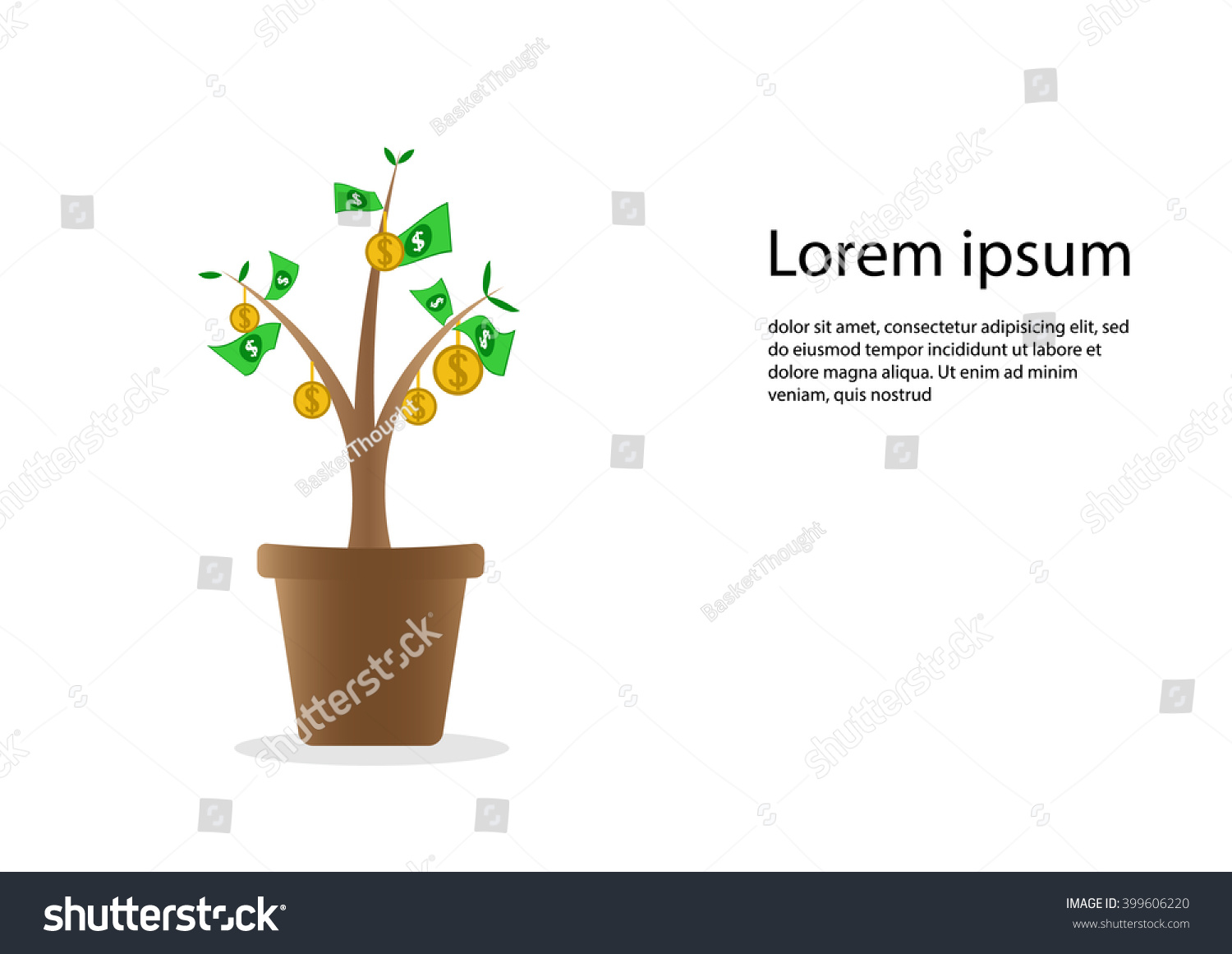 Money Tree ,Vector - 399606220 : Shutterstock