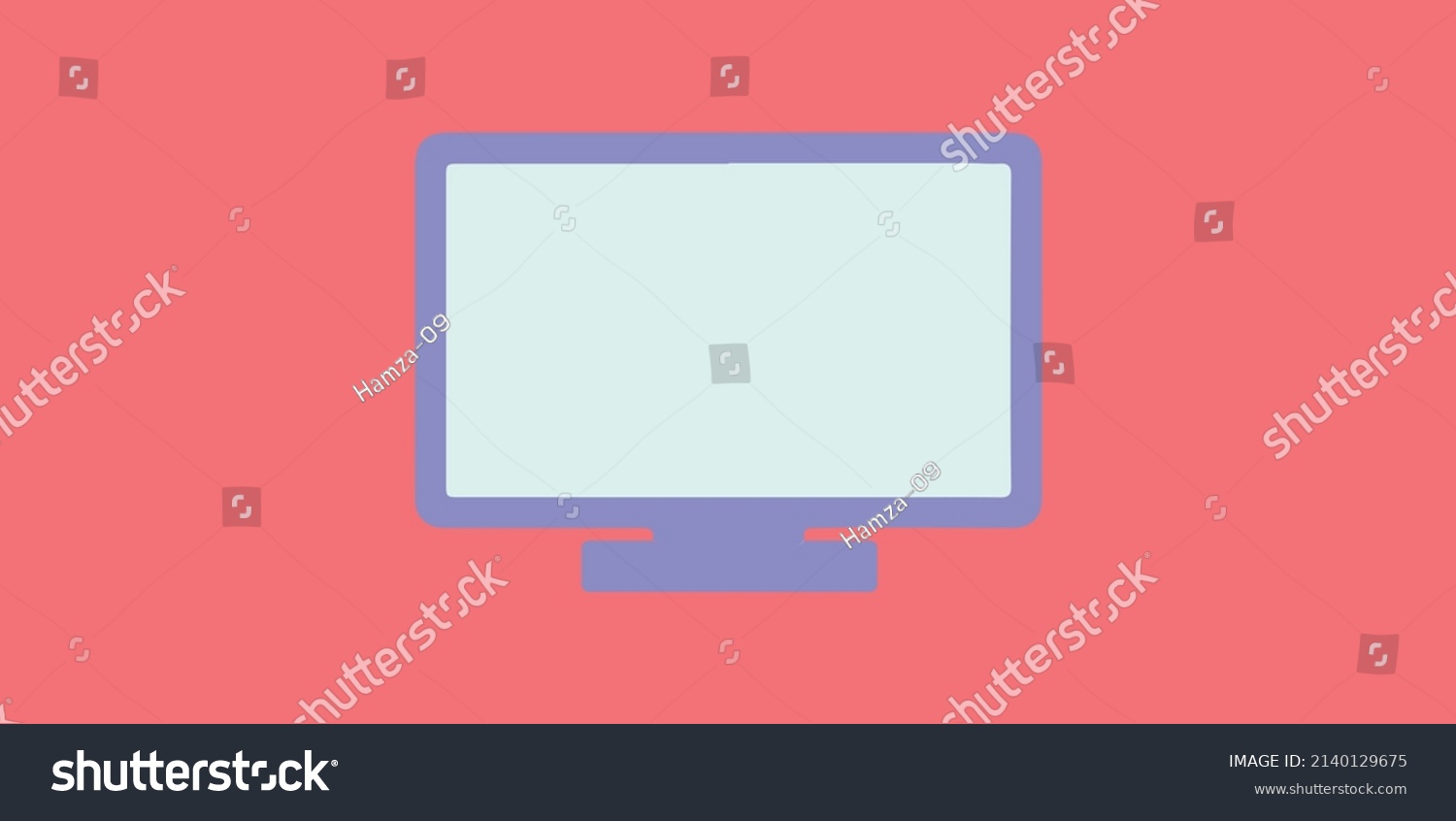 Monitor Screen Vector Illustration Computer Screen Stock Vector ...