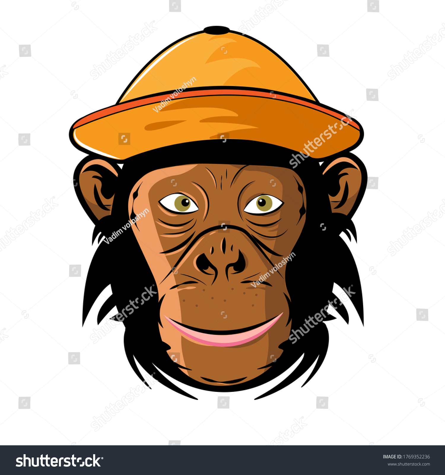 Monkey Hat Cannabis Leaf Joint Mouth 