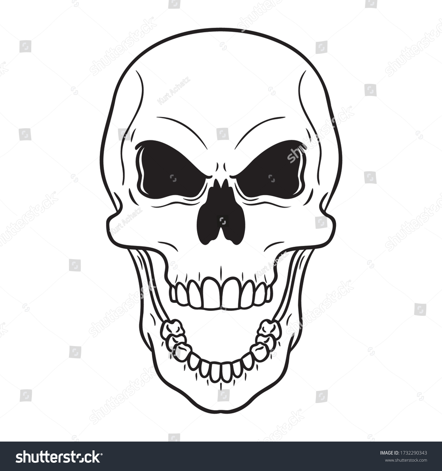 Skull with open mouth Images, Stock Photos & Vectors Shutterstock