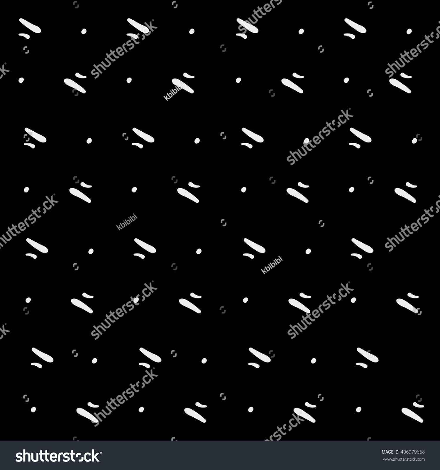 Monochrome Minimalist Hand Drawn Pattern Dash Stock Vector (Royalty ...