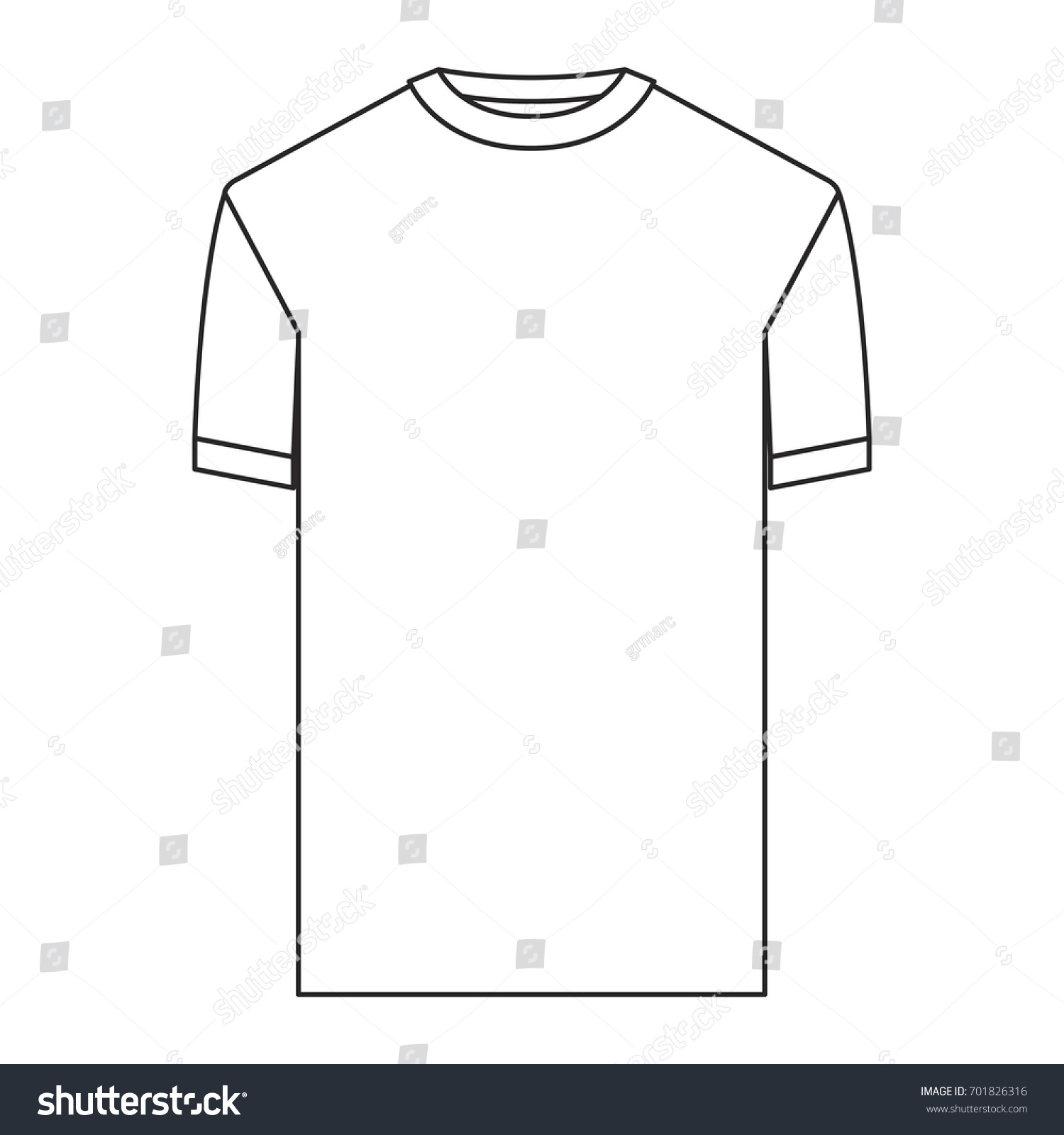 Monochrome Silhouette Tshirt Man Vector Illustration Stock Vector ...