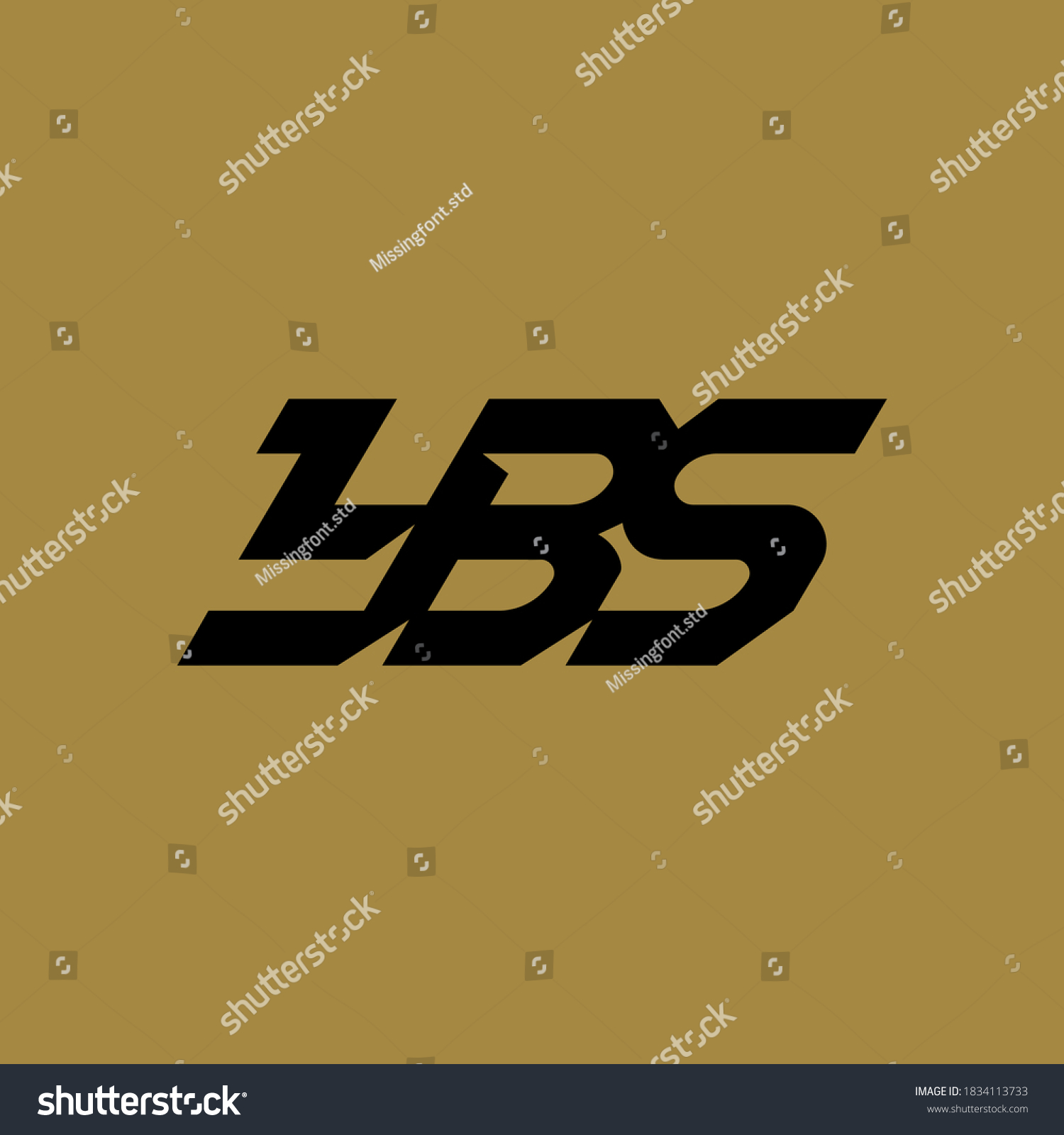 SVG of Monogram logo letter Y, B, S, YBS, YSB, BSY, BYS, SYB or SBY modern, simple, sporty, black color on gold background svg