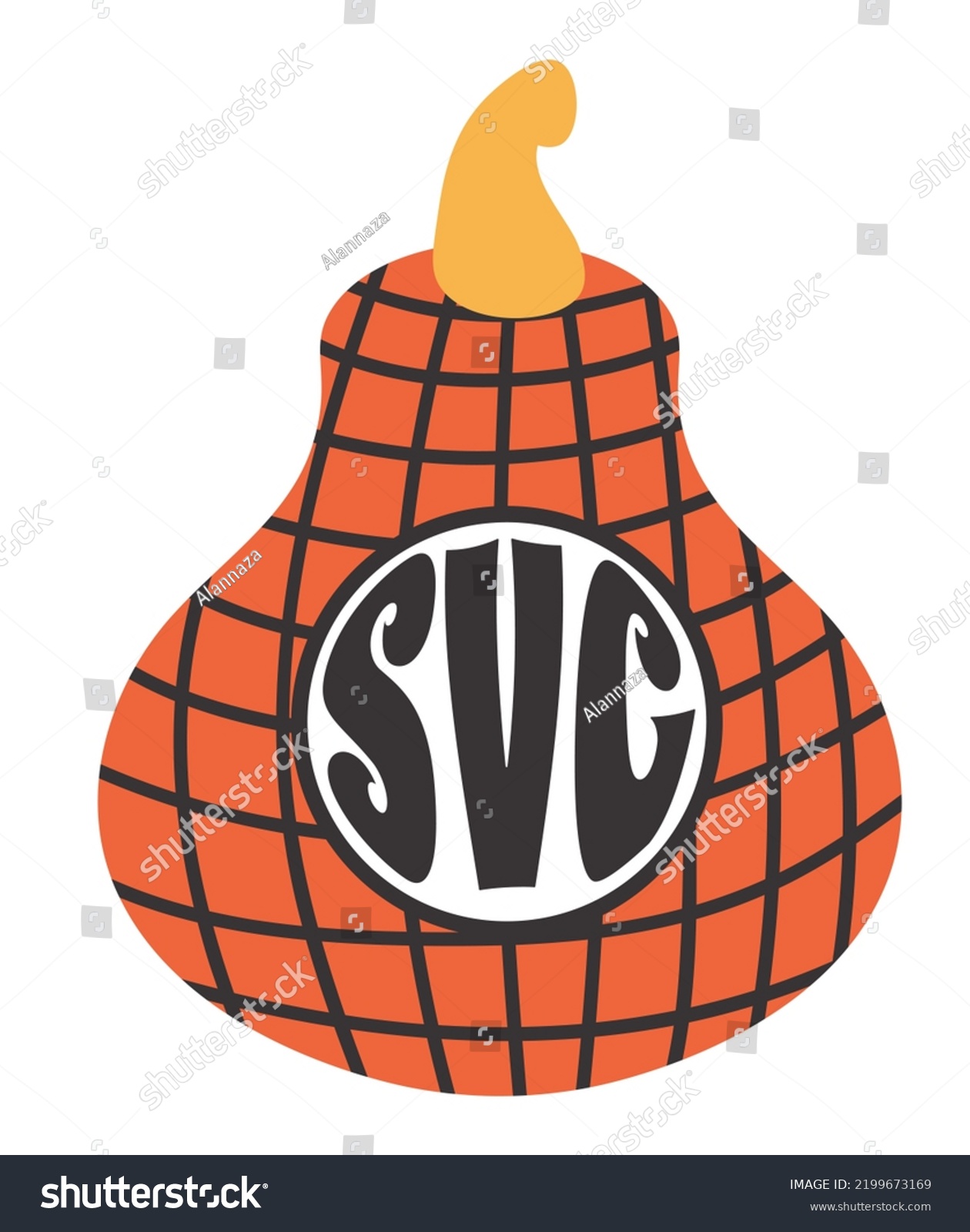 SVG of Monogrammed Pumpkin. Ciircle Monogram Frame, Svg, Autumn Pumpkin with Monogram Design. Split Pumpkin, Autumn Mood. Hand Drawn Vector Illustration svg