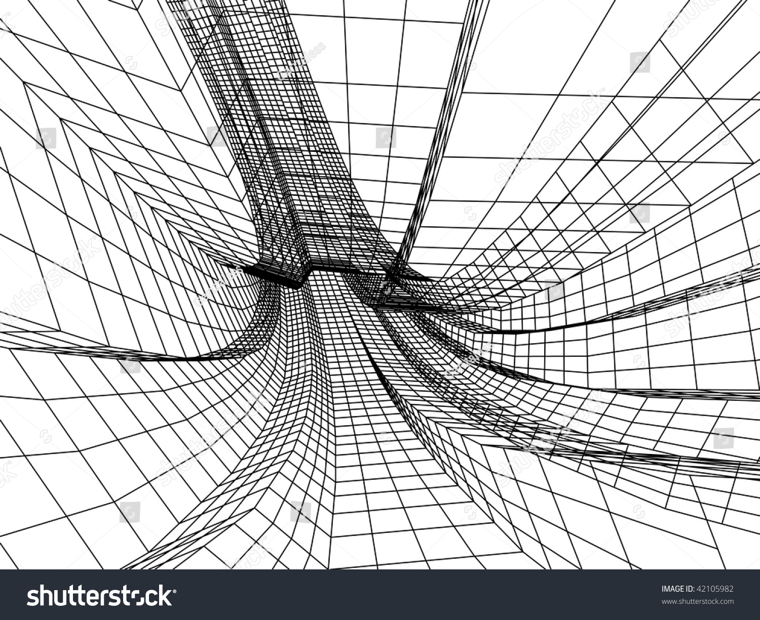 Monotone Geometry Stock Vector Illustration 42105982 : Shutterstock