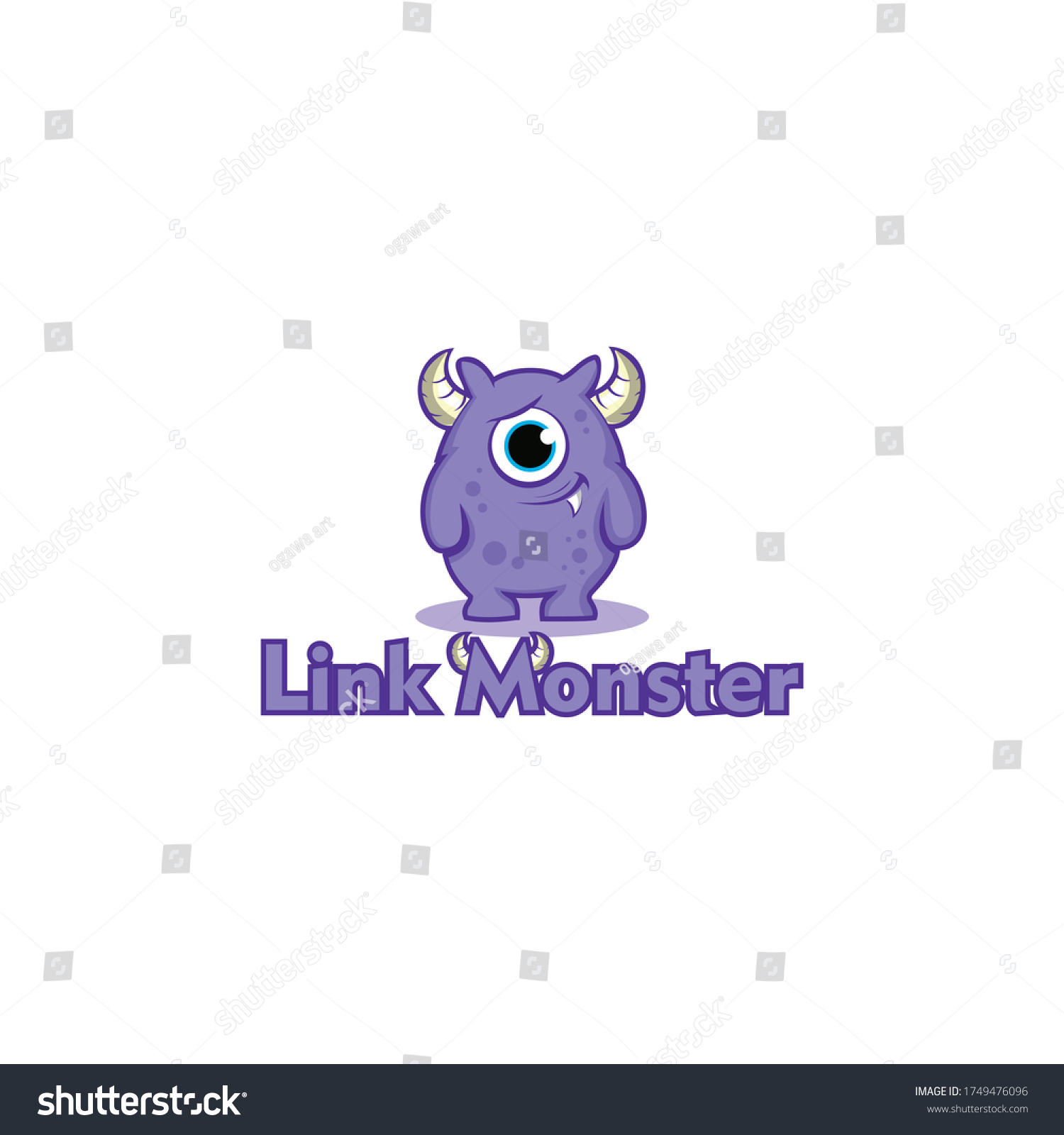 Monster Cartoon Sad Face Cartoon Vector Stock Vector (Royalty Free ...