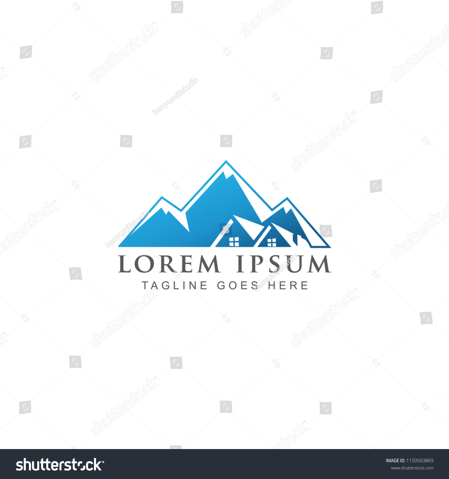 Montain Logo Template Stock Vector (Royalty Free) 1150503869 | Shutterstock