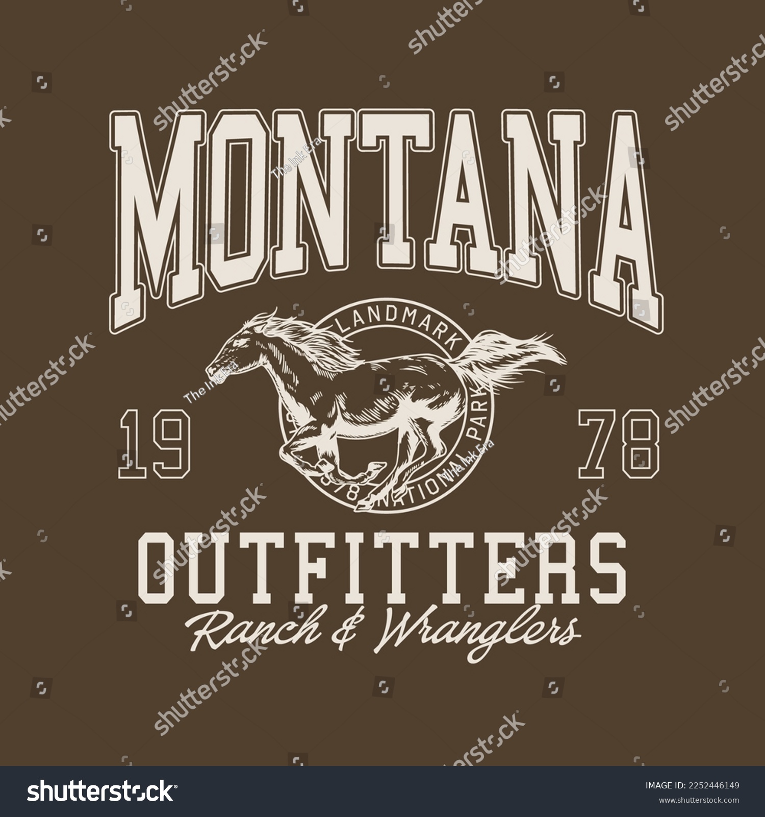 SVG of Montana Outdoor Varsity Graphic Slogan svg