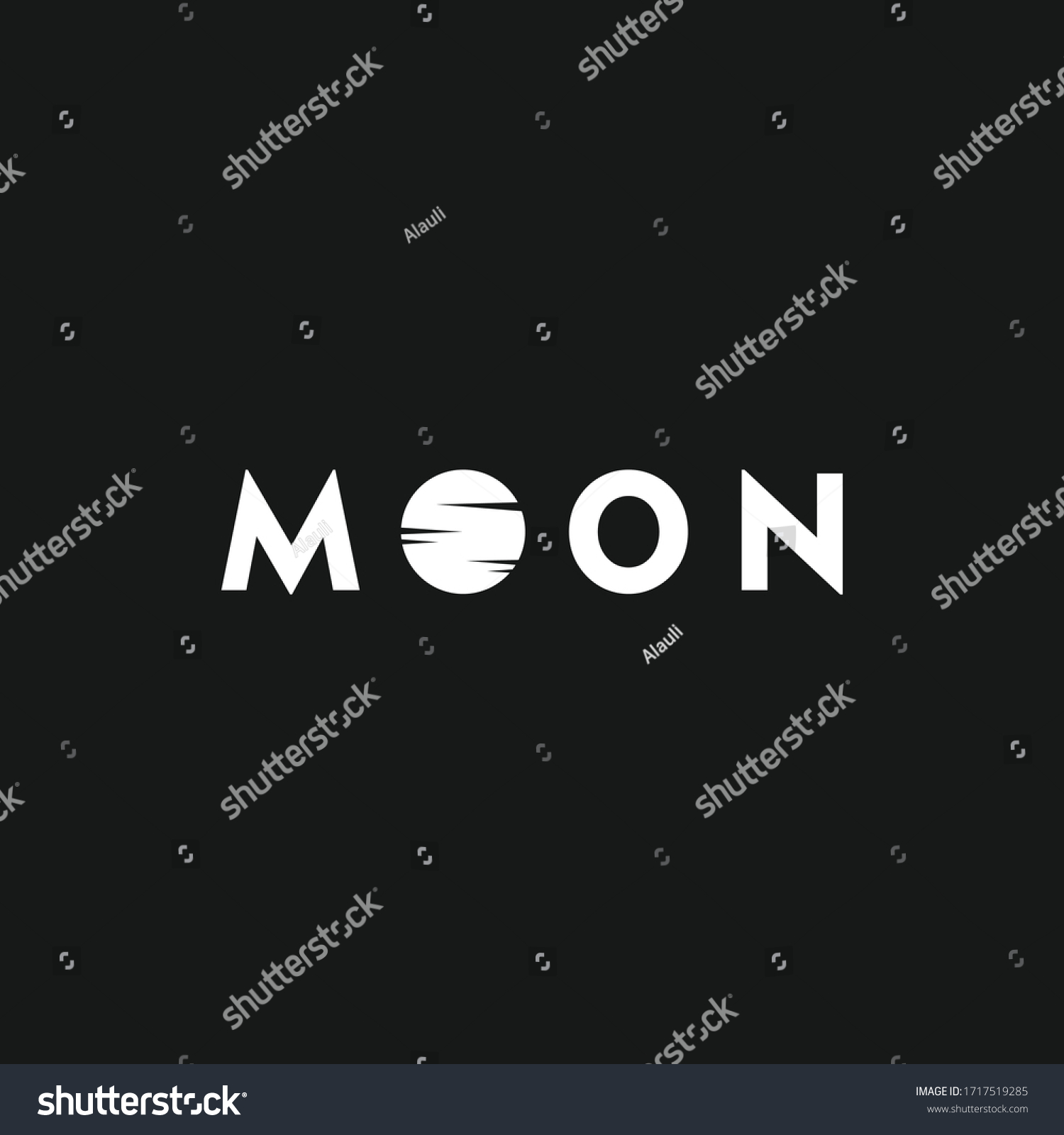 Moon Logo Design Template Vector Illustration Stock Vector (Royalty ...