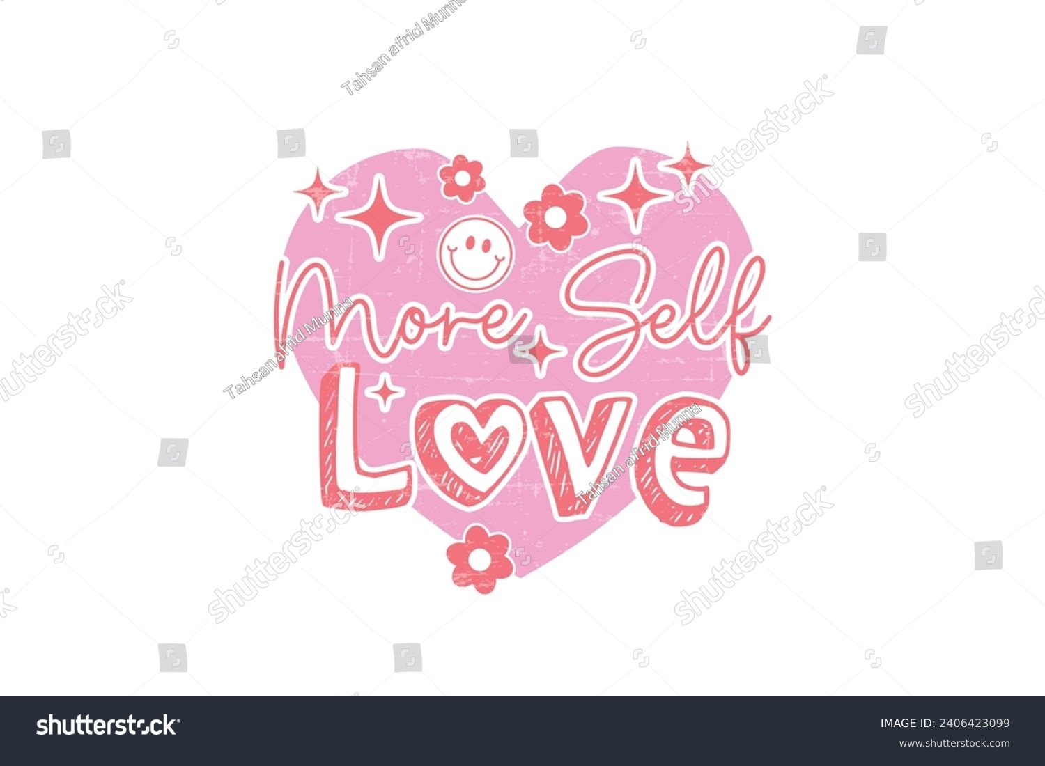 SVG of More Self love Valentine's Day typography T shirt design svg