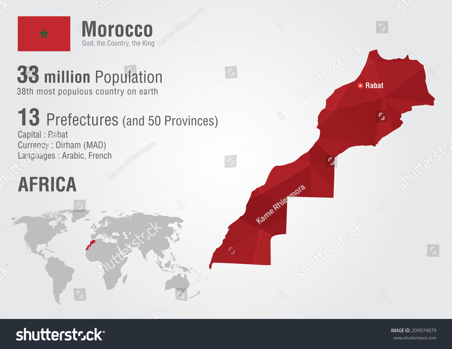 Morocco World Map