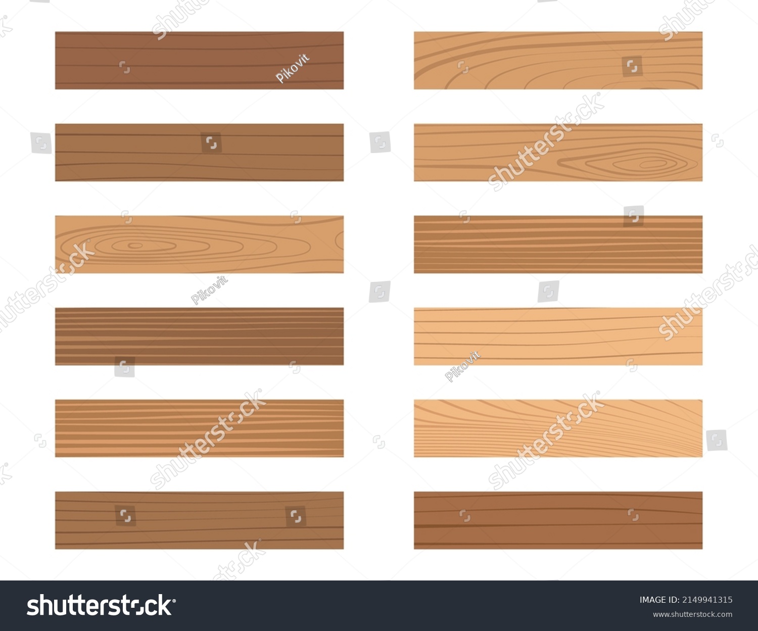 Most Common Types Wooden Parquet Catalog Stock Vector (Royalty Free ...