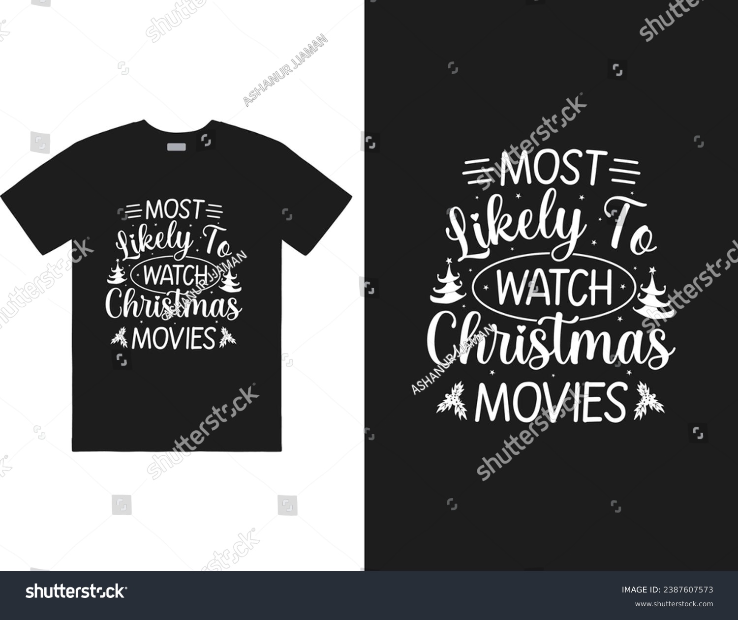SVG of Most likely to watch Christmas movies design svg
