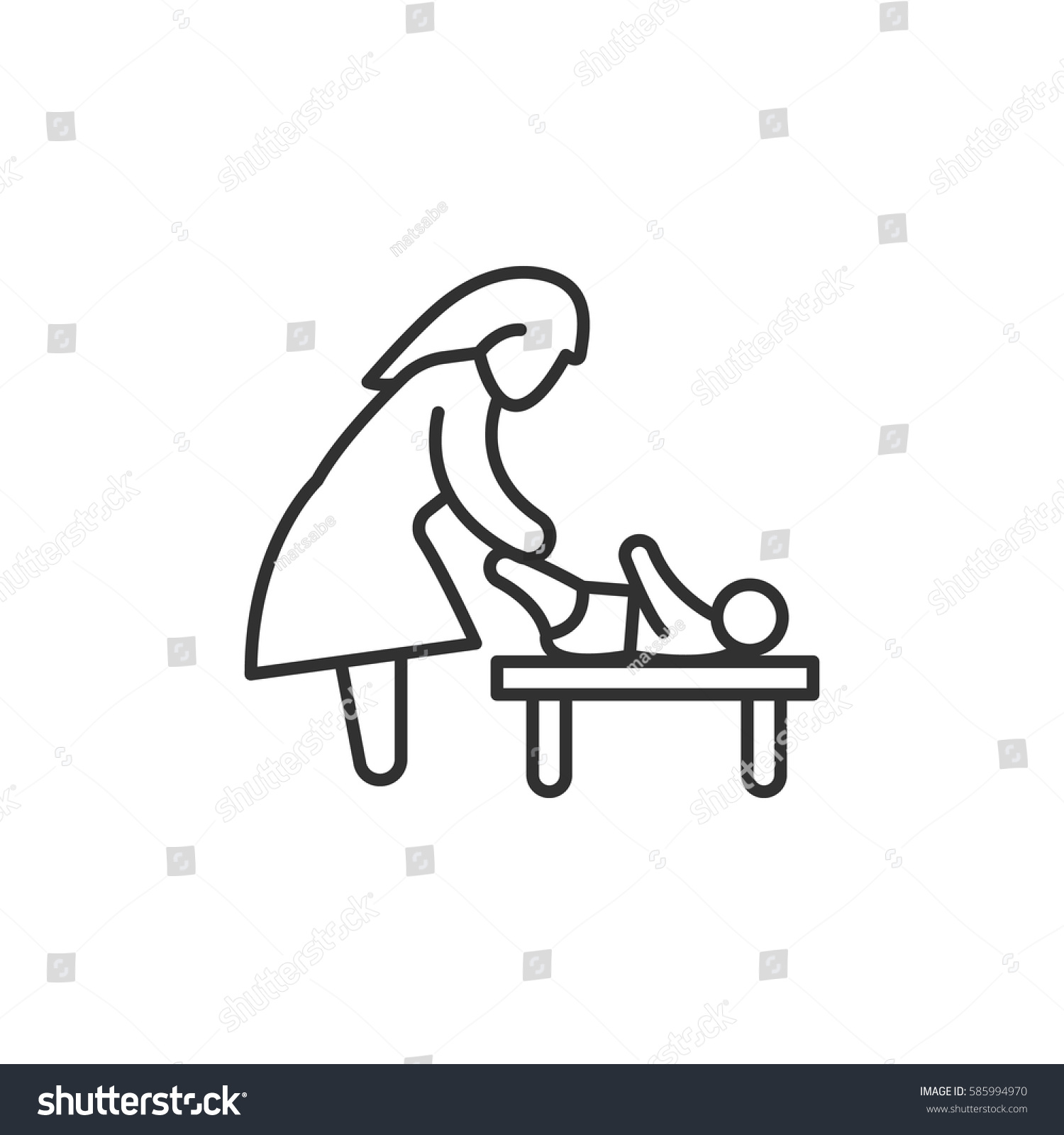 Mother Changing Diaper Baby Stock Vector (Royalty Free) 585994970 ...