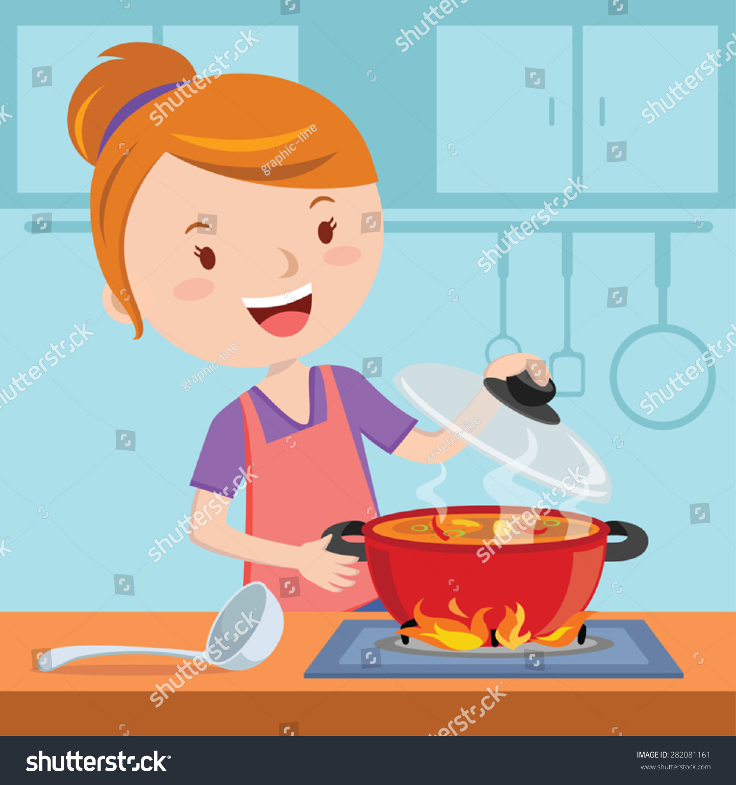 cooking dinner clipart - photo #49