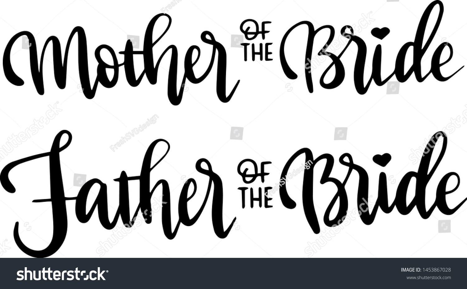 Download Mother Bride Father Bride Decoration Tshirt Stock Vector Royalty Free 1453867028