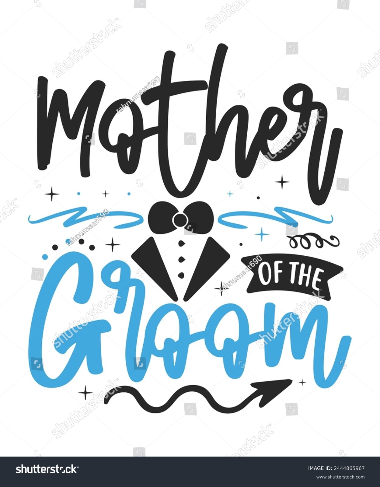SVG of Mother of the groom wedding bride groom svg