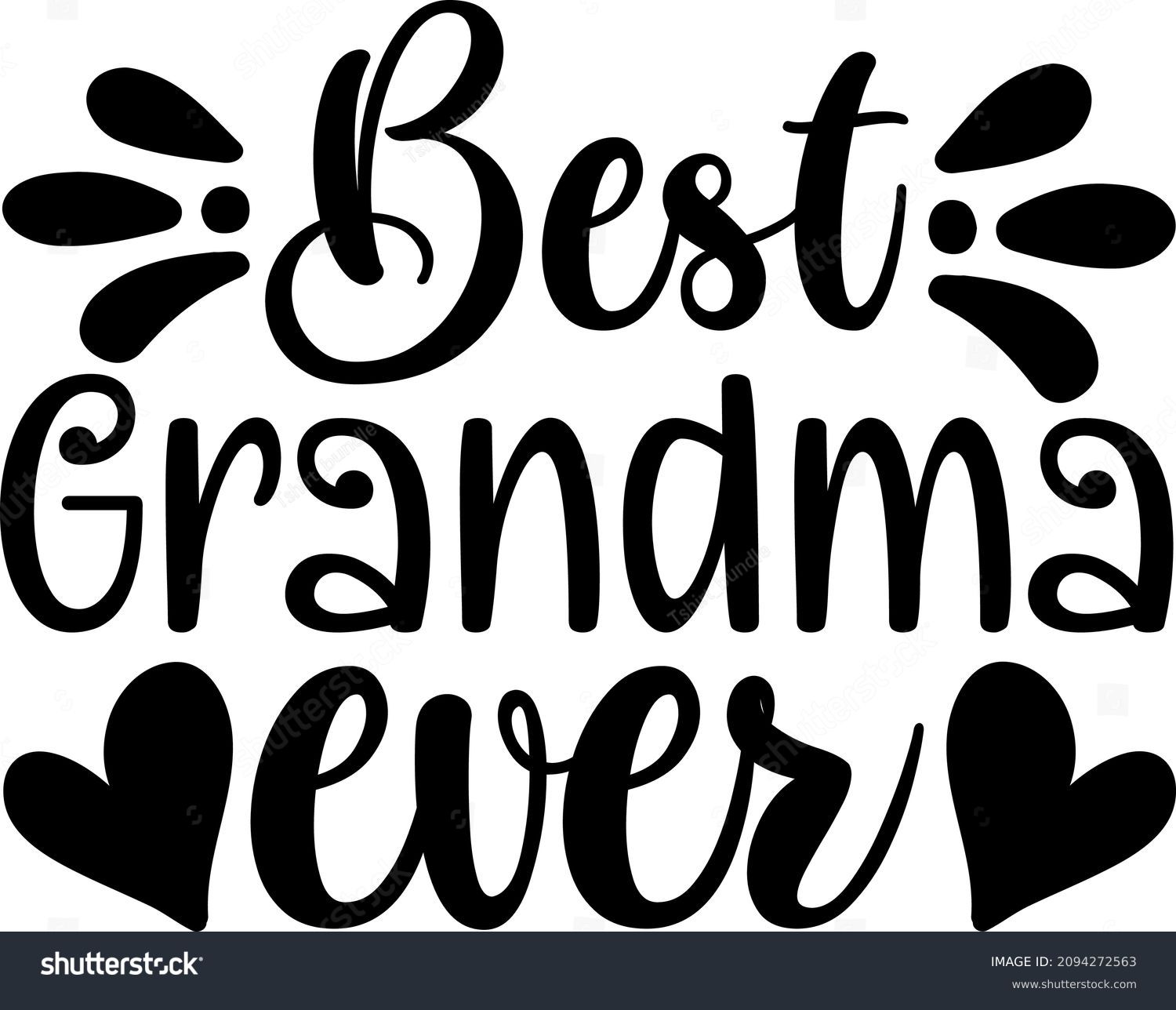 SVG of Mother's Day Graphics Best Grandma Ever Svg Design svg
