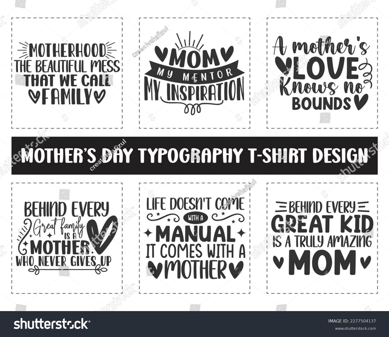 SVG of Mother's day typography trendy and unique t-shirt design bundle. Mother's day typography svg t-shirt design qutoes. Typography svg design for t-shirt, mug and hoodies. Hand drawn typography shirt svg