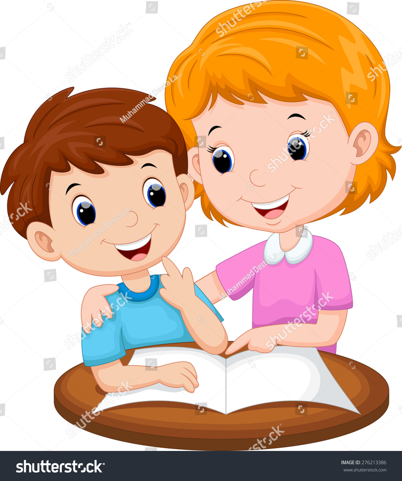 Mother Teaching Her Child Stock Vector Illustration 276213386 ...