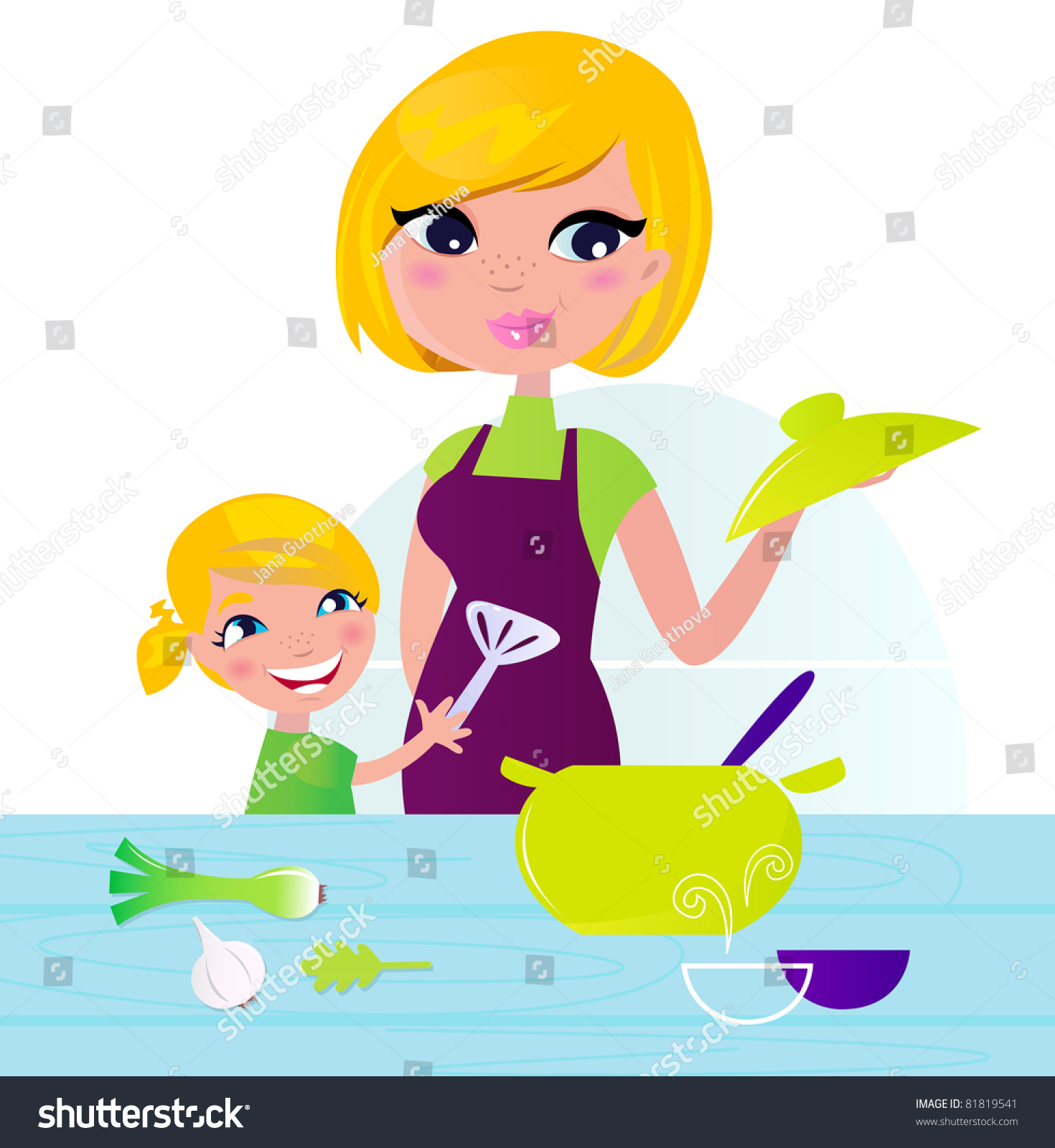 clipart of mother cooking - photo #22