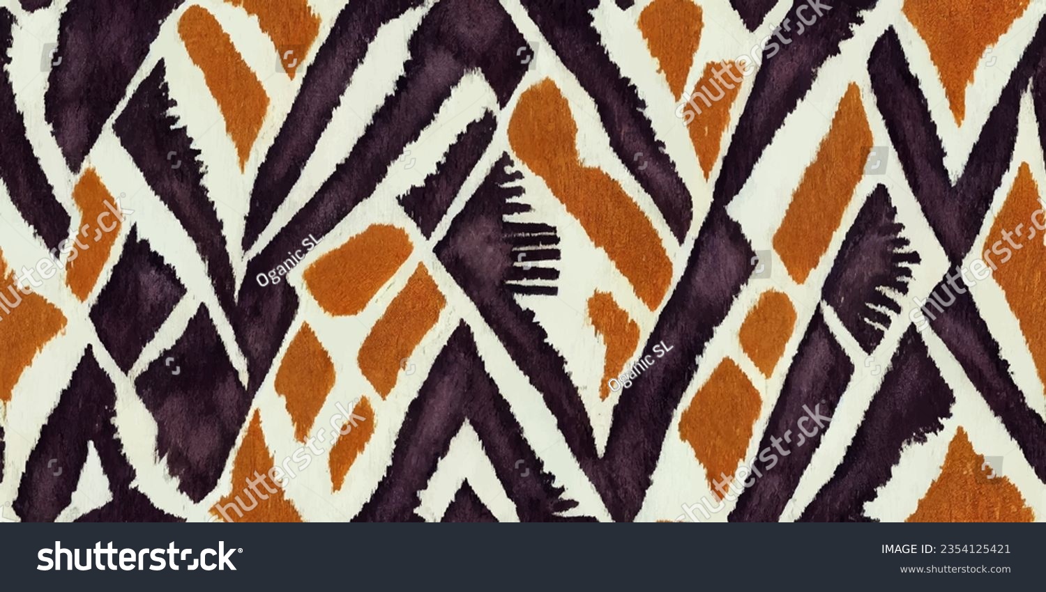 SVG of Motif ethnic handmade beautiful Ikat art.Ikat ethnic tribal, boho colors  seamless wallpaper. Ethnic Ikat abstract background art.Illustration for greeting cards, printing and other design project. svg